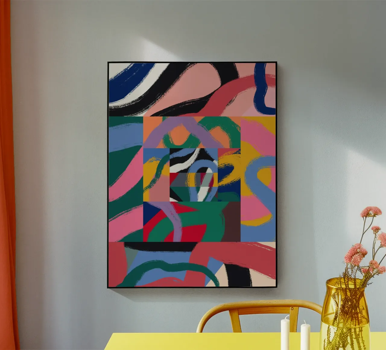 Maximalist abstract plexiglass da Little Dean