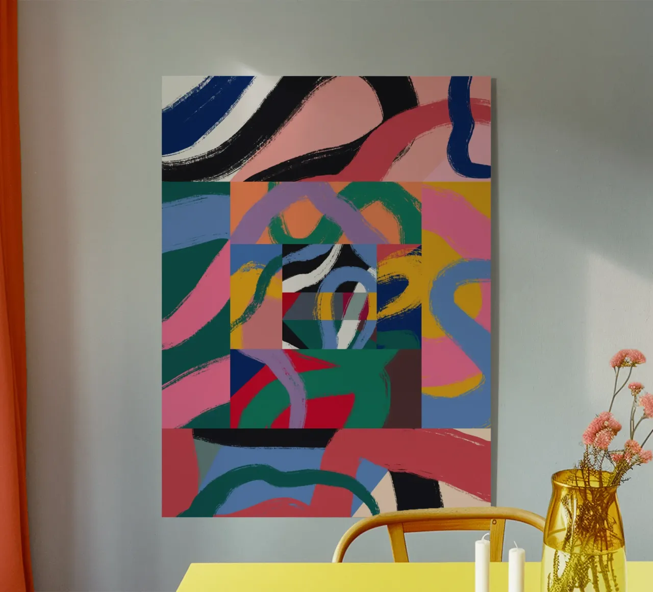 Maximalist abstract plexiglass da Little Dean