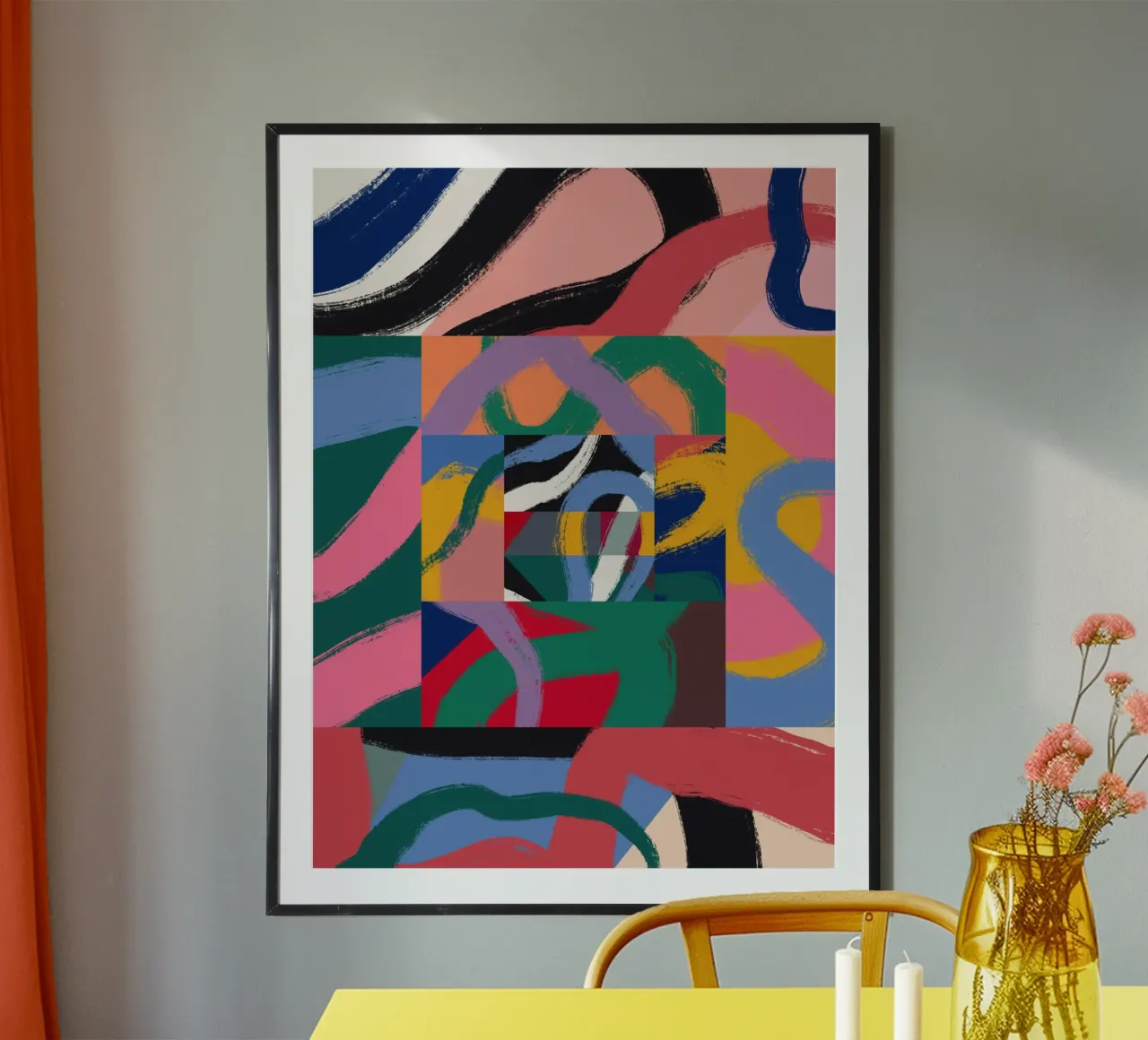 Maximalist abstract hahnemühle by Little Dean