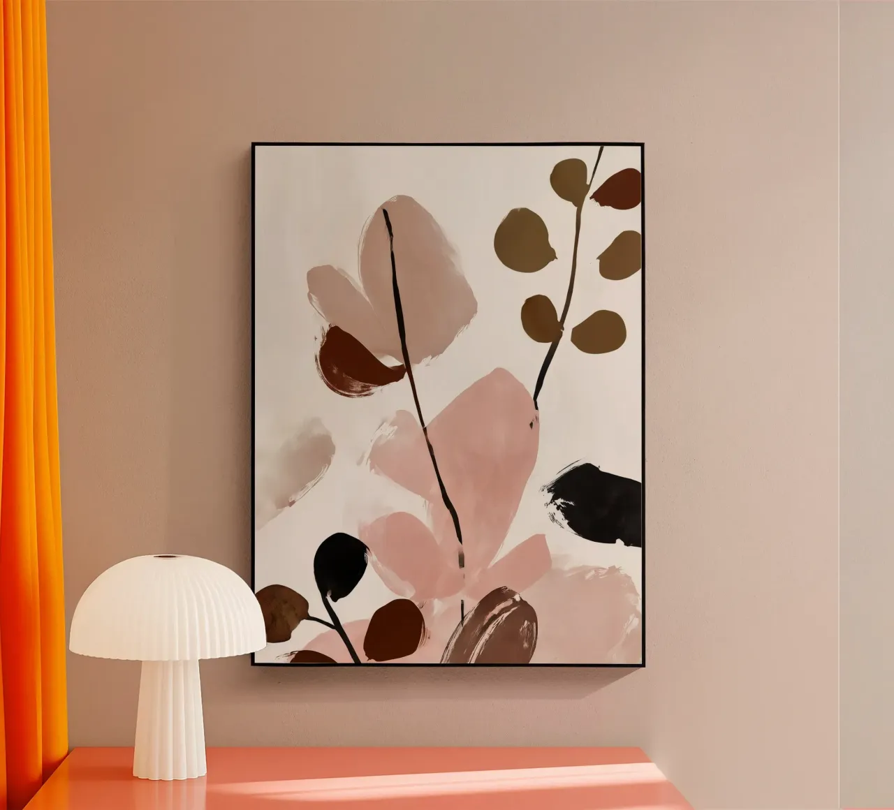 Blush Botanica acrylic glass by Seed & Signal