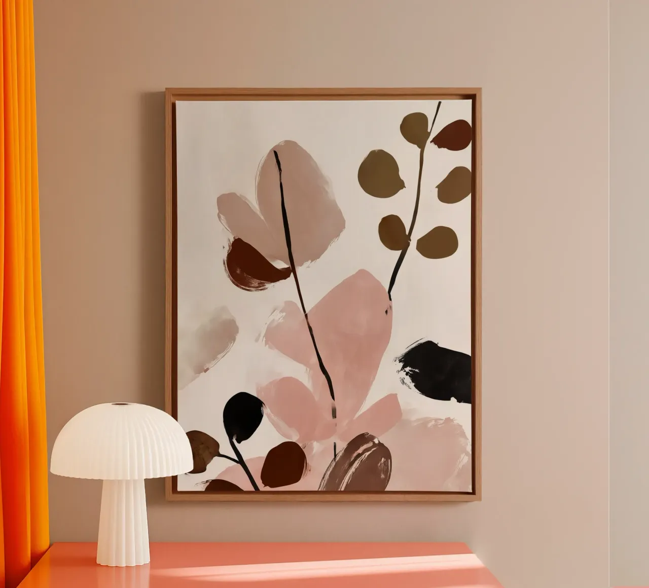 Blush Botanica canvas by Seed & Signal