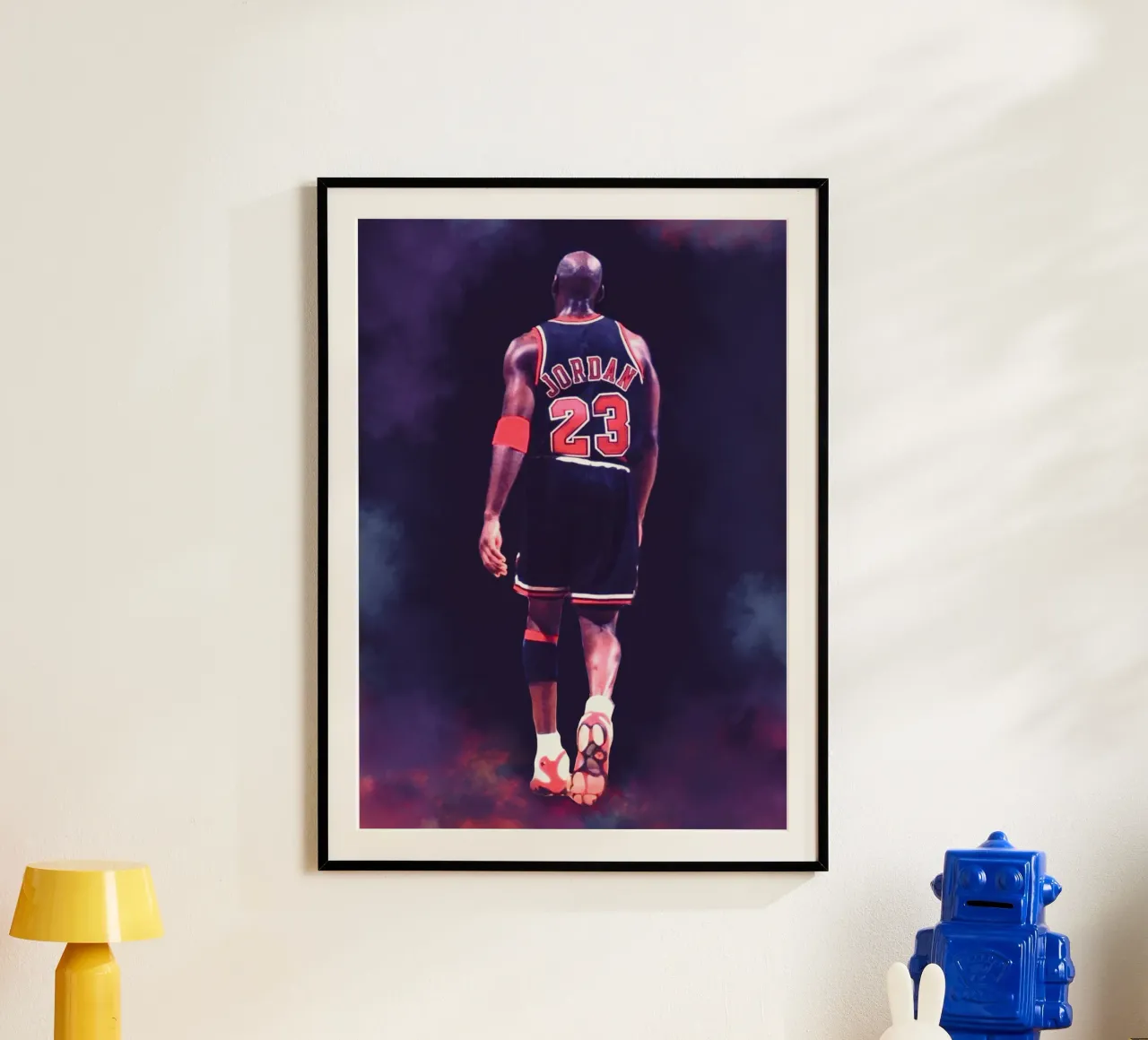 Michael Jordan the last dance Poster mit Aluminium Rahmen von Lembayung art