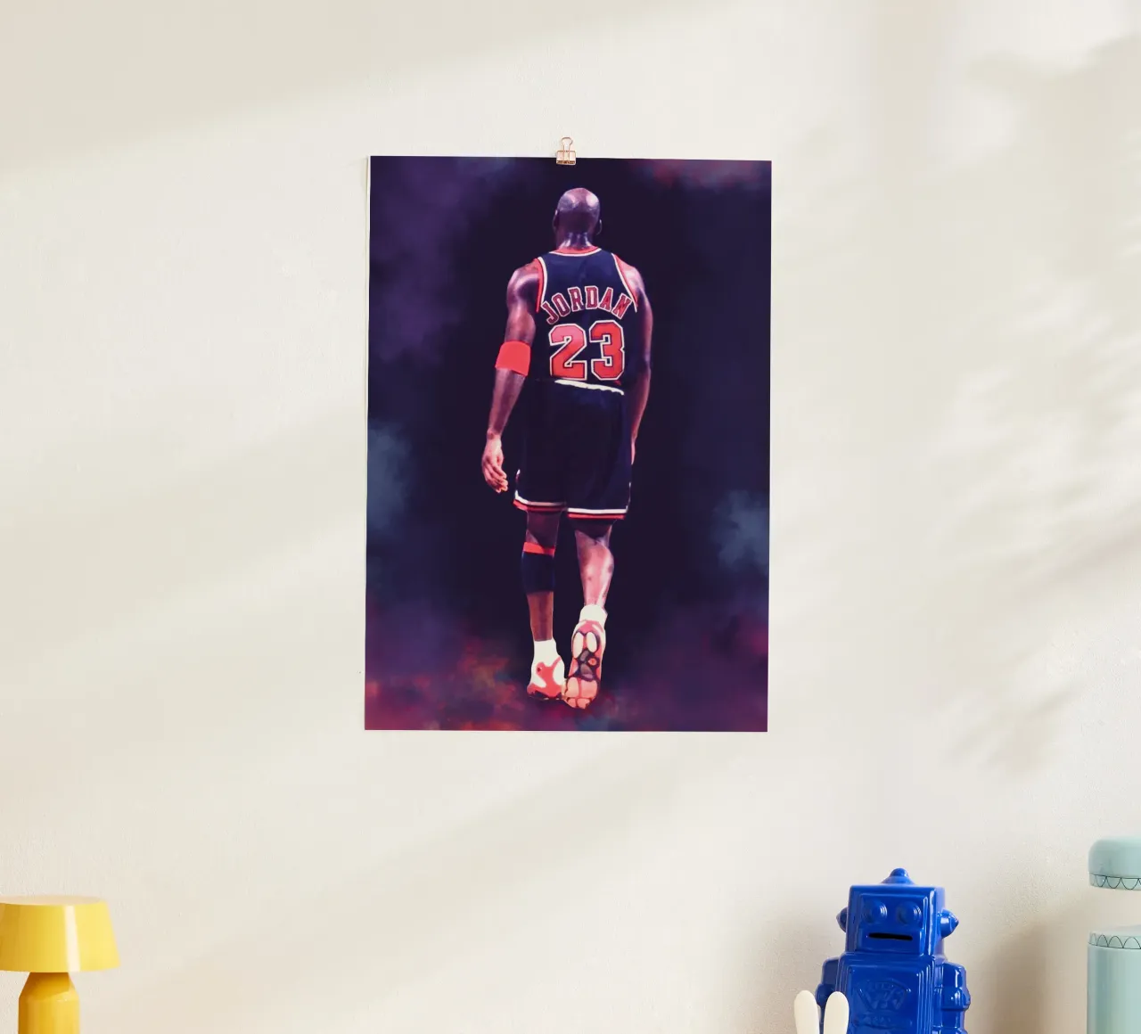Michael Jordan the last dance Poster mit Aluminium Rahmen von Lembayung art