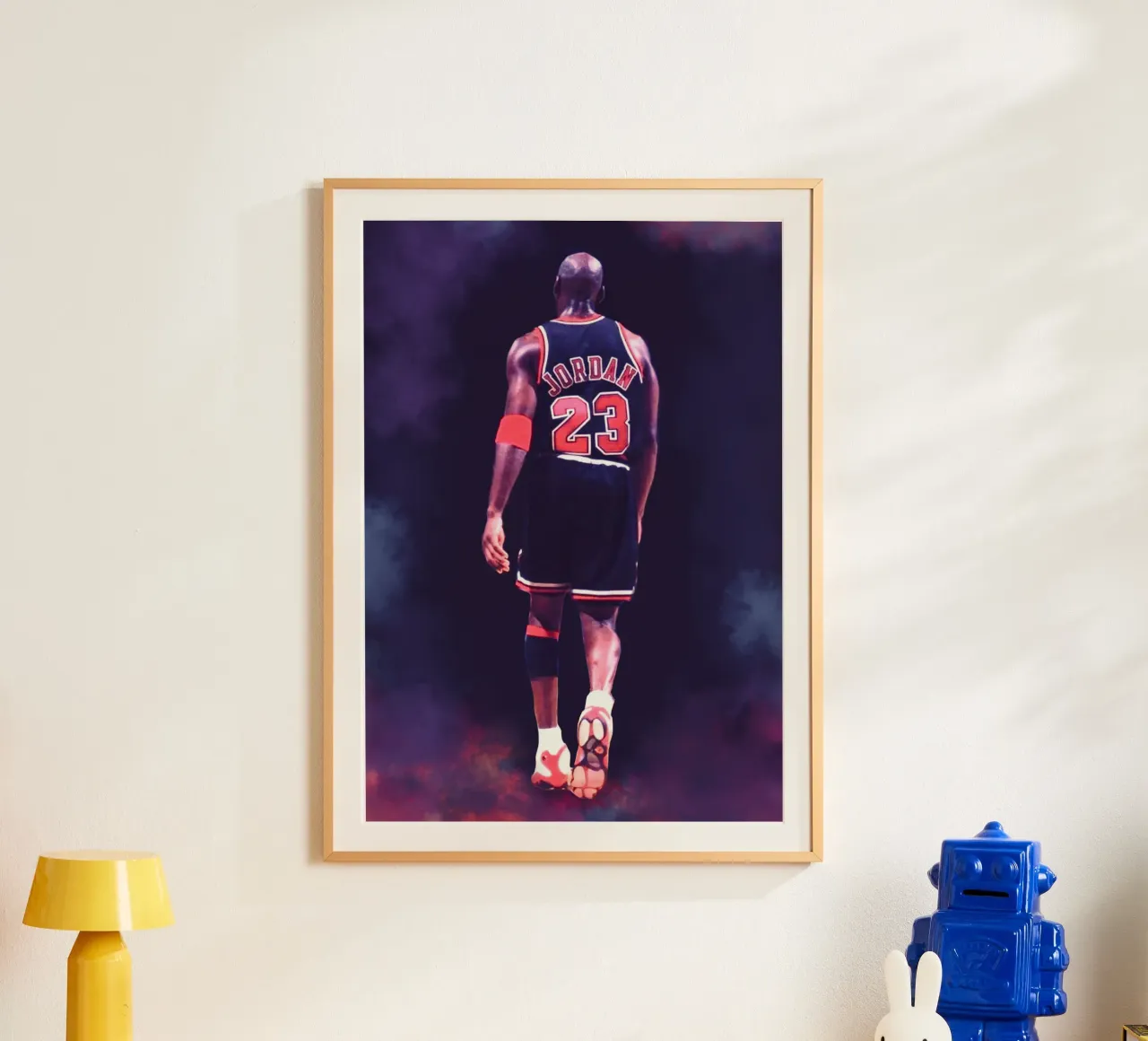 Michael Jordan the last dance Poster mit Aluminium Rahmen von Lembayung art
