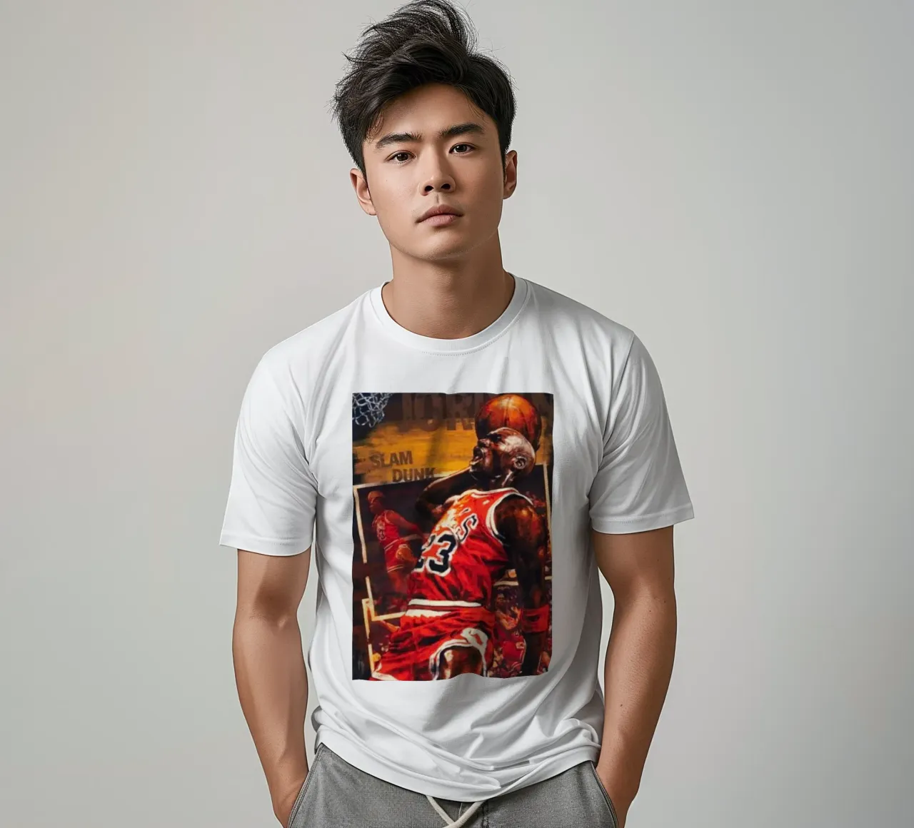 Slam Dunk Michael Jordan t-shirt da Lembayung art