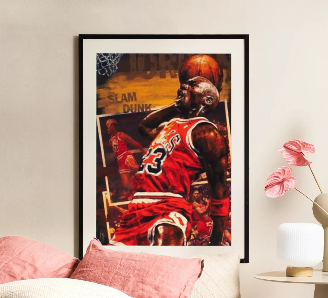Slam Dunk Michael Jordan carta hahnemühle da Lembayung art