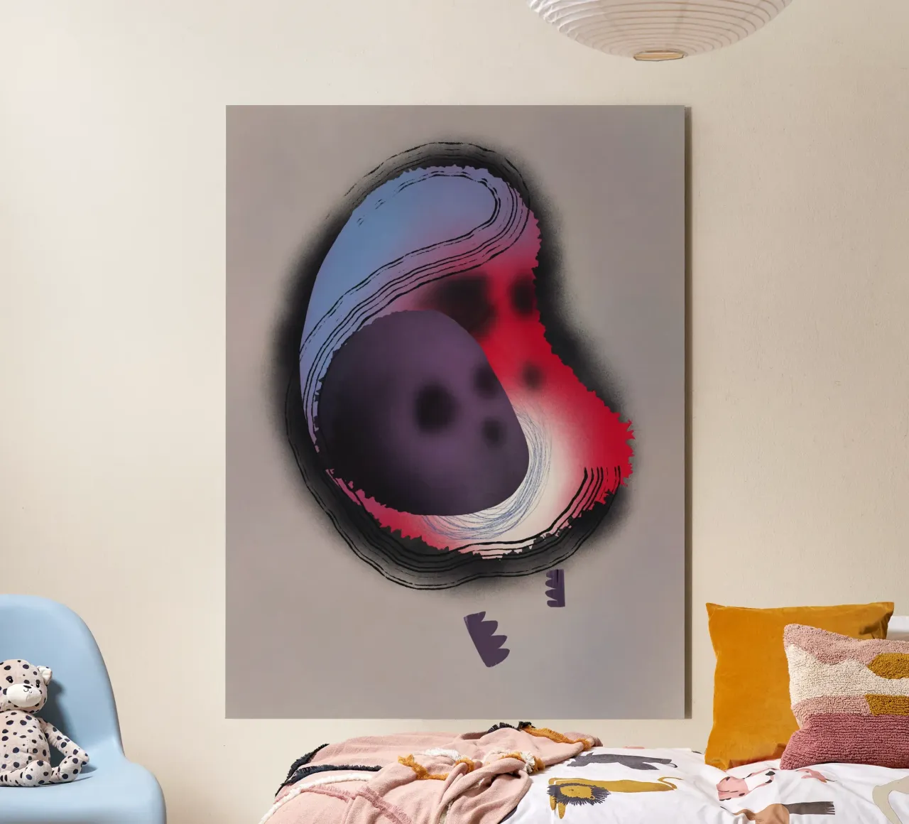 Cosmic composition 09 alu-dibond by Little Dean