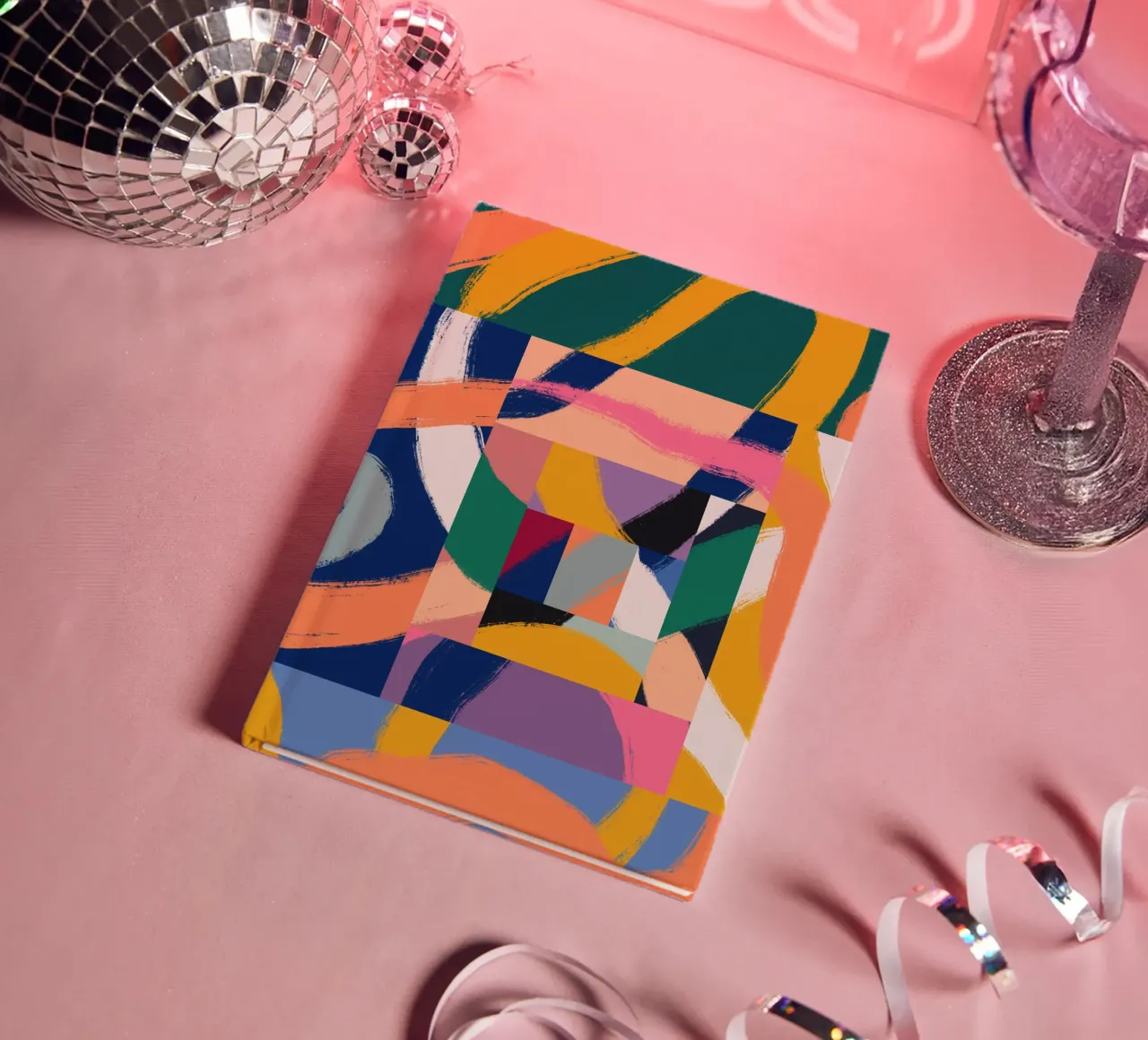 Maximalist abstract 02 notebook by Little Dean