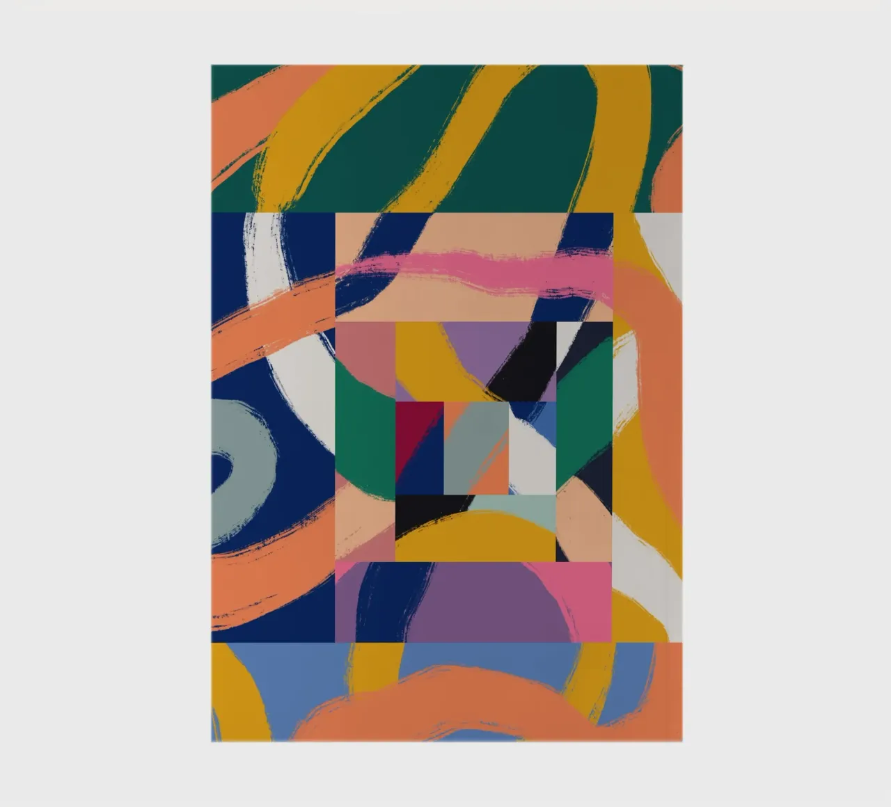 Maximalist abstract 02 notebook by Little Dean