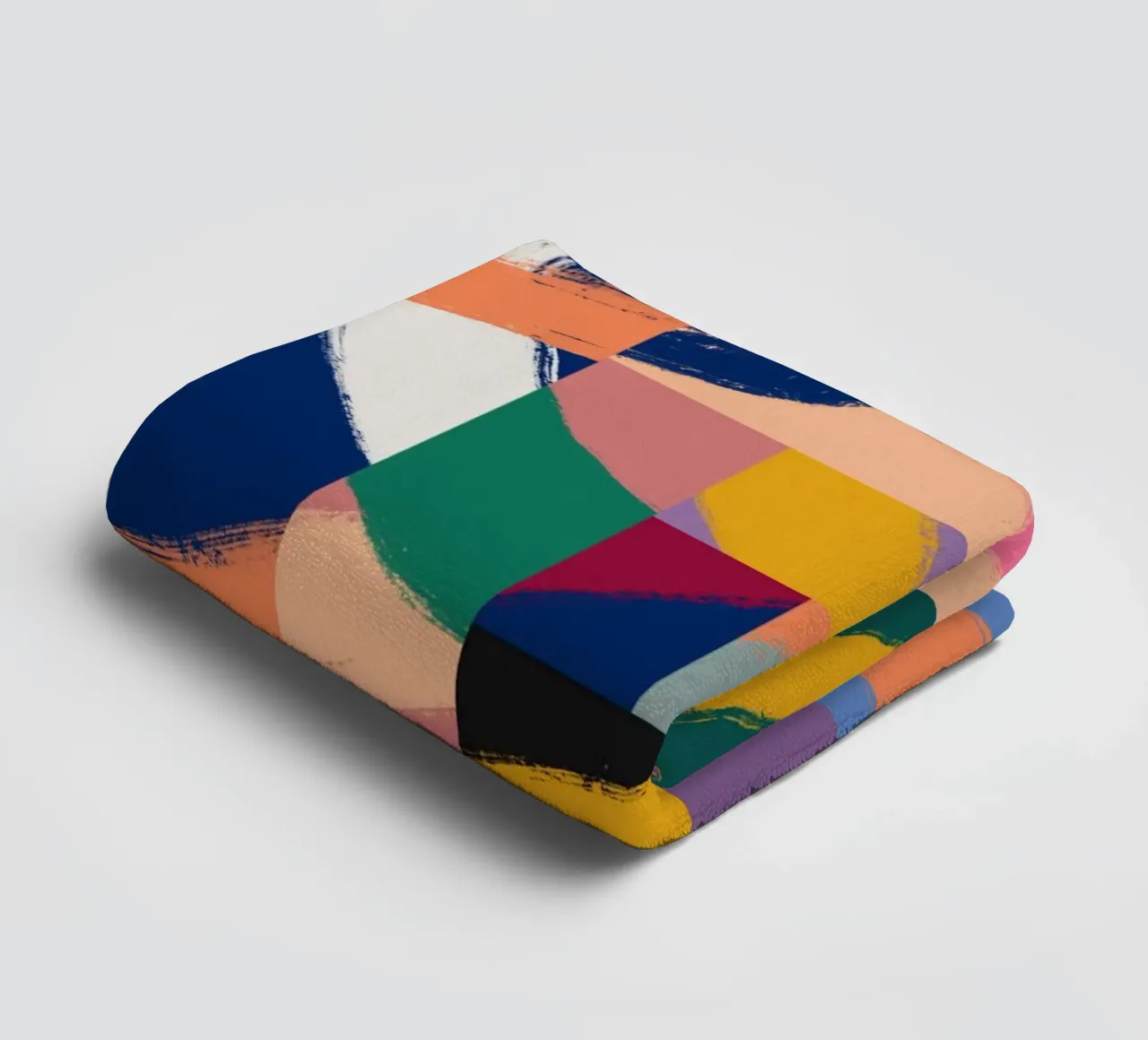 Maximalist abstract 02 towel by Little Dean