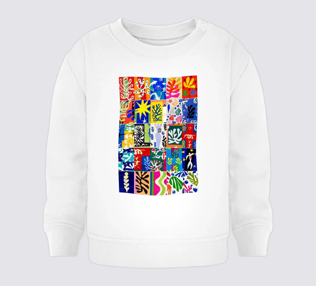 overlapping shapes decorative motifs baby sweatshirt by briyan shop
