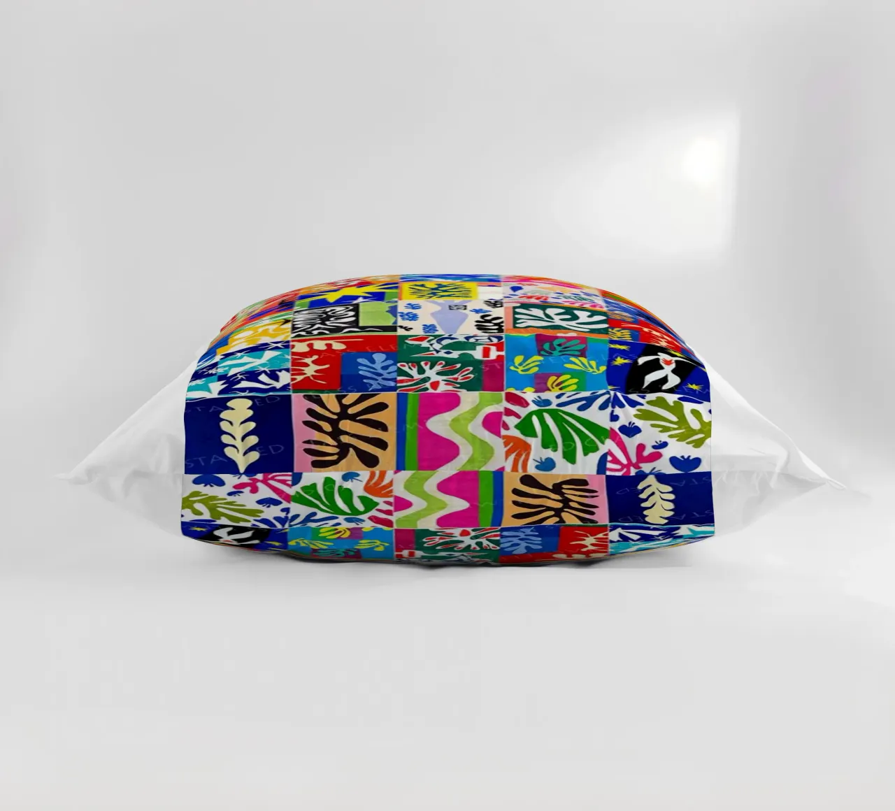 overlapping shapes decorative motifs decorative cushion by briyan shop