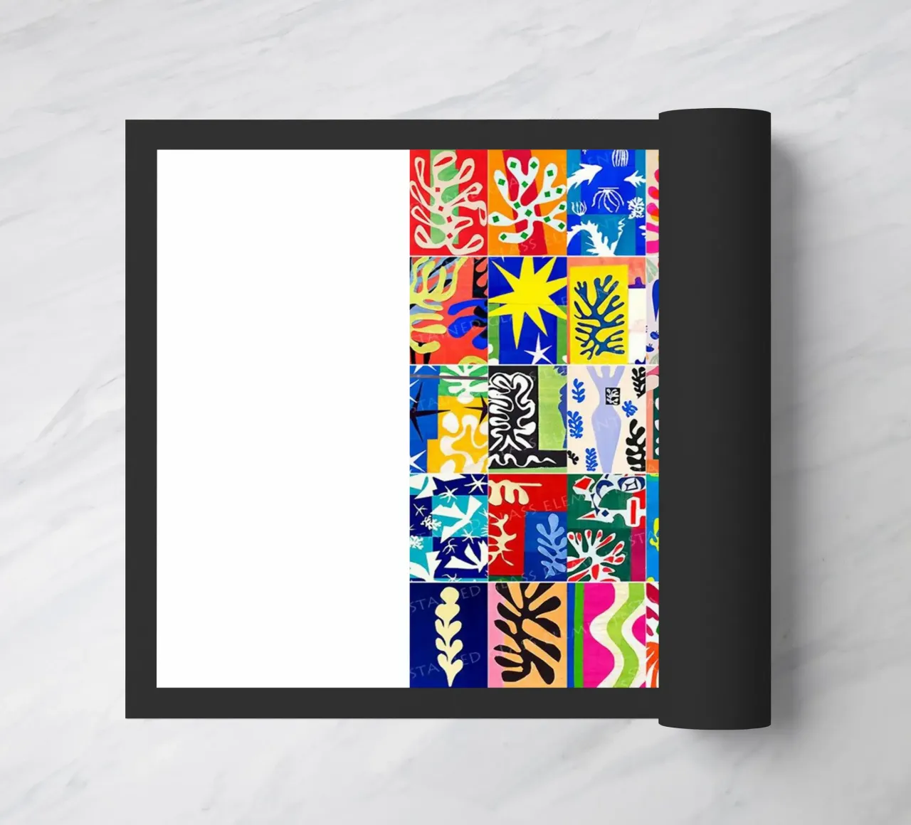 overlapping shapes decorative motifs doormat by briyan shop