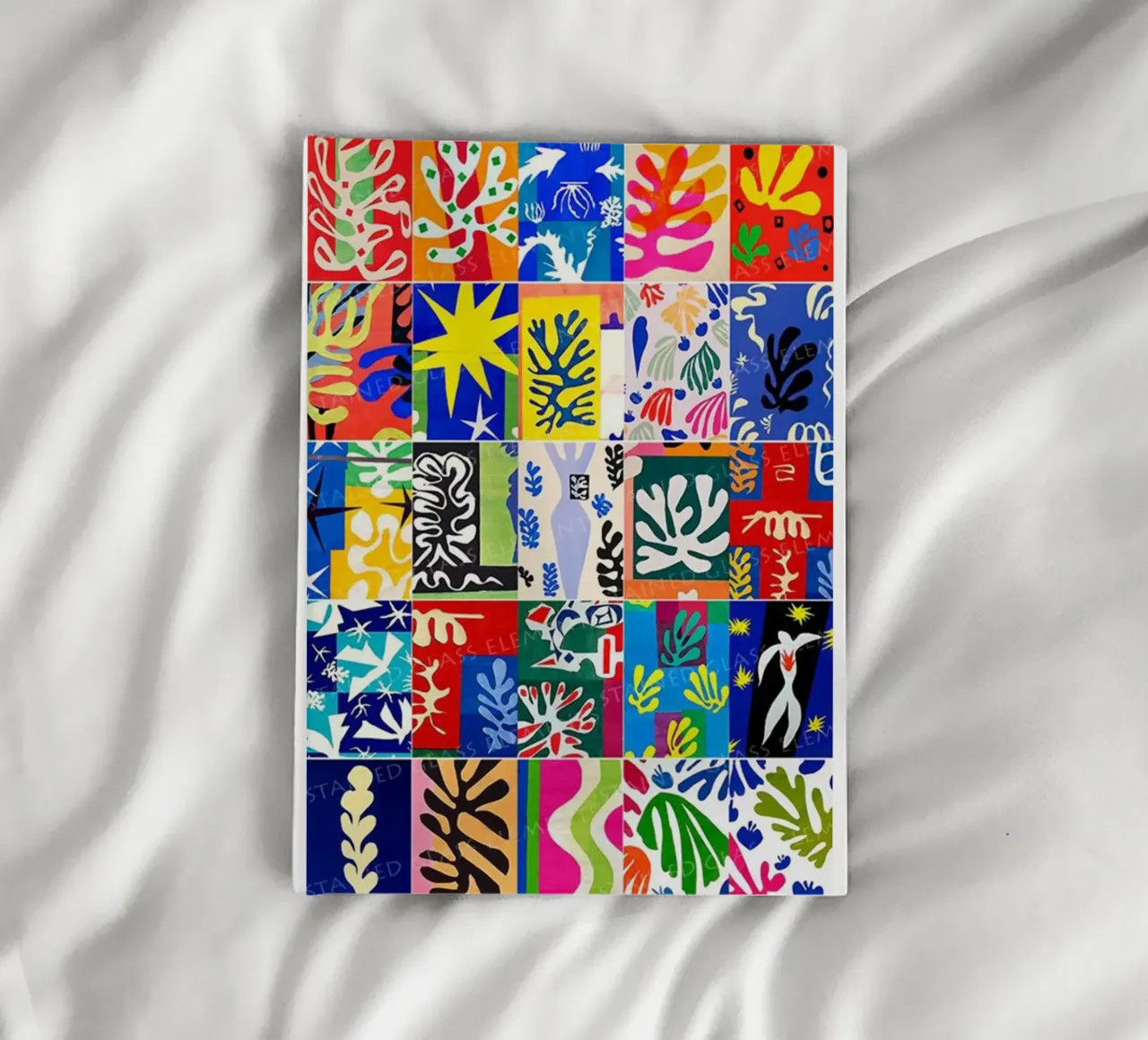 overlapping shapes decorative motifs notebook by briyan shop