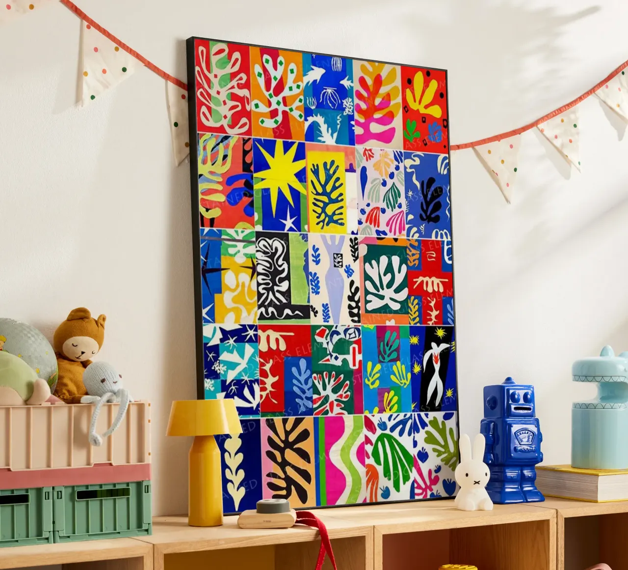 overlapping shapes decorative motifs alu-dibond by briyan shop