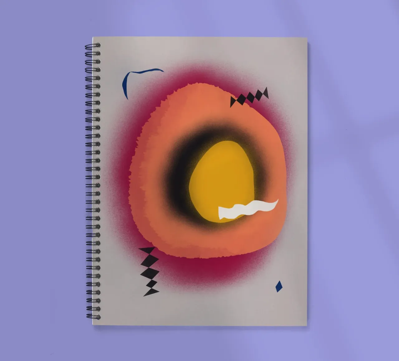 Cosmic composition 10 spiral notebook by Little Dean