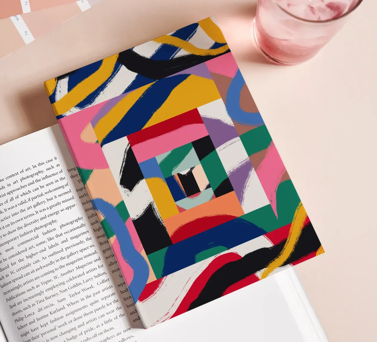 Maximalistisch abstrakt 03 Notizbuch von Little Dean
