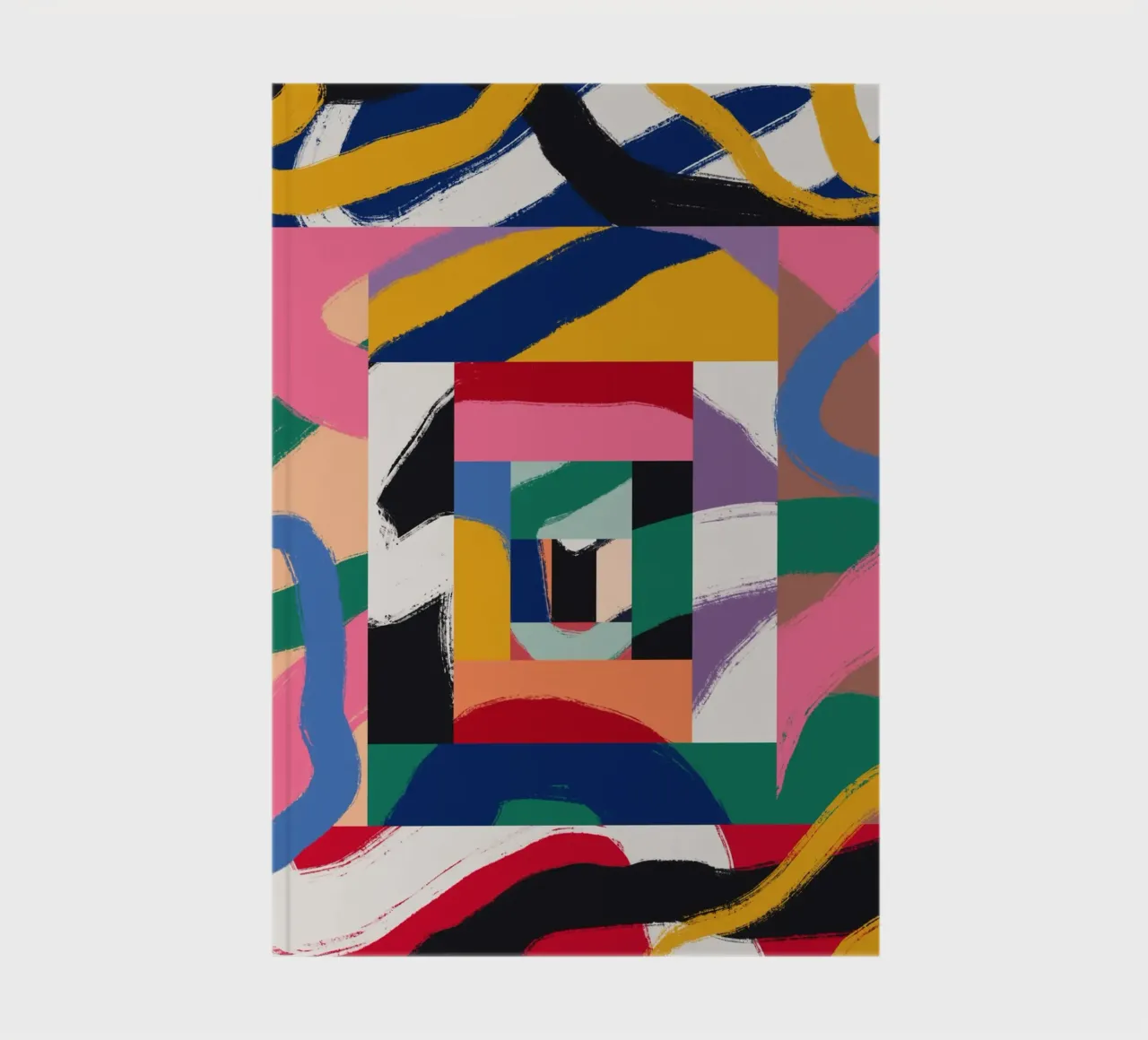 Maximalistisch abstrakt 03 Notizbuch von Little Dean