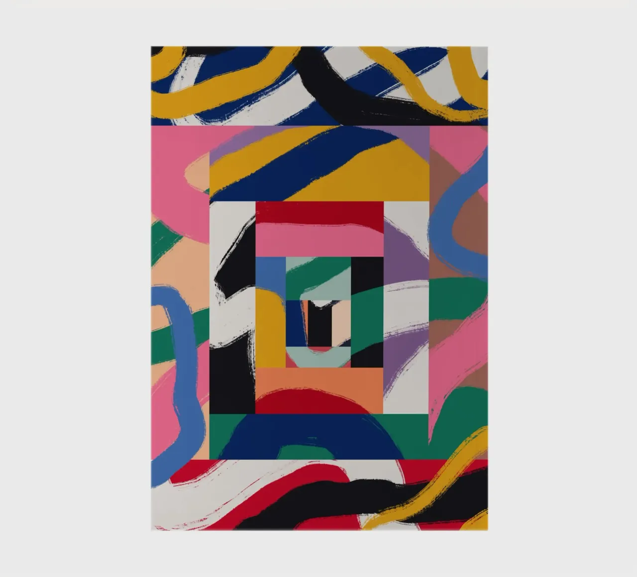 Maximalistisch abstrakt 03 Notizbuch von Little Dean