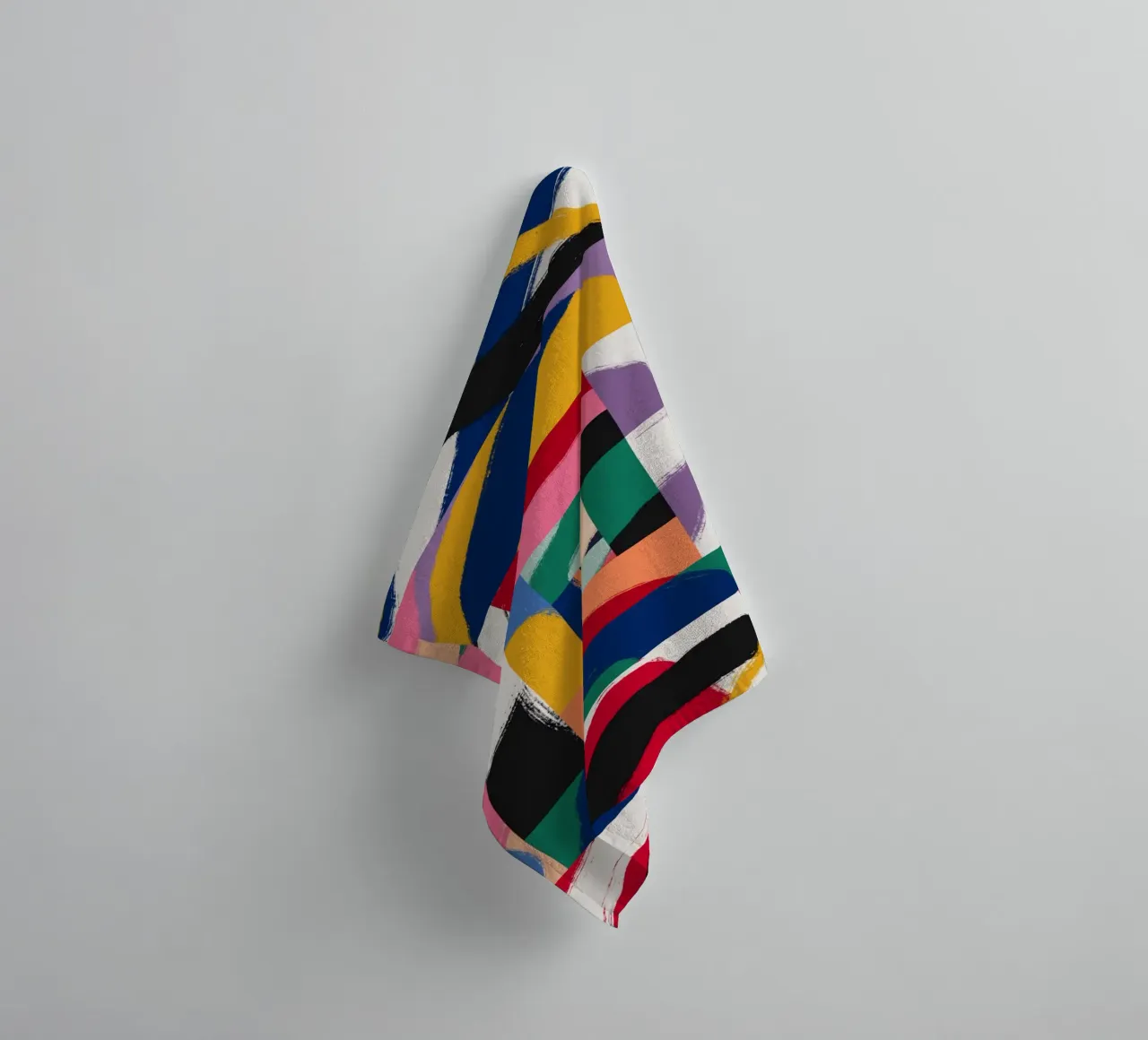 Maximalist abstract 03 towel by Little Dean