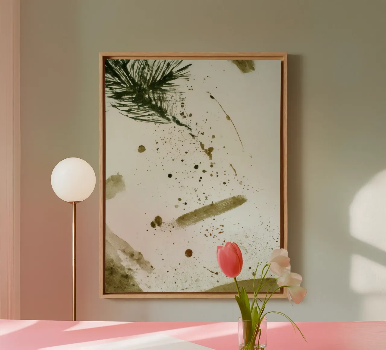 Studio sul pino tela con Cornice a cassetta da Seed & Signal