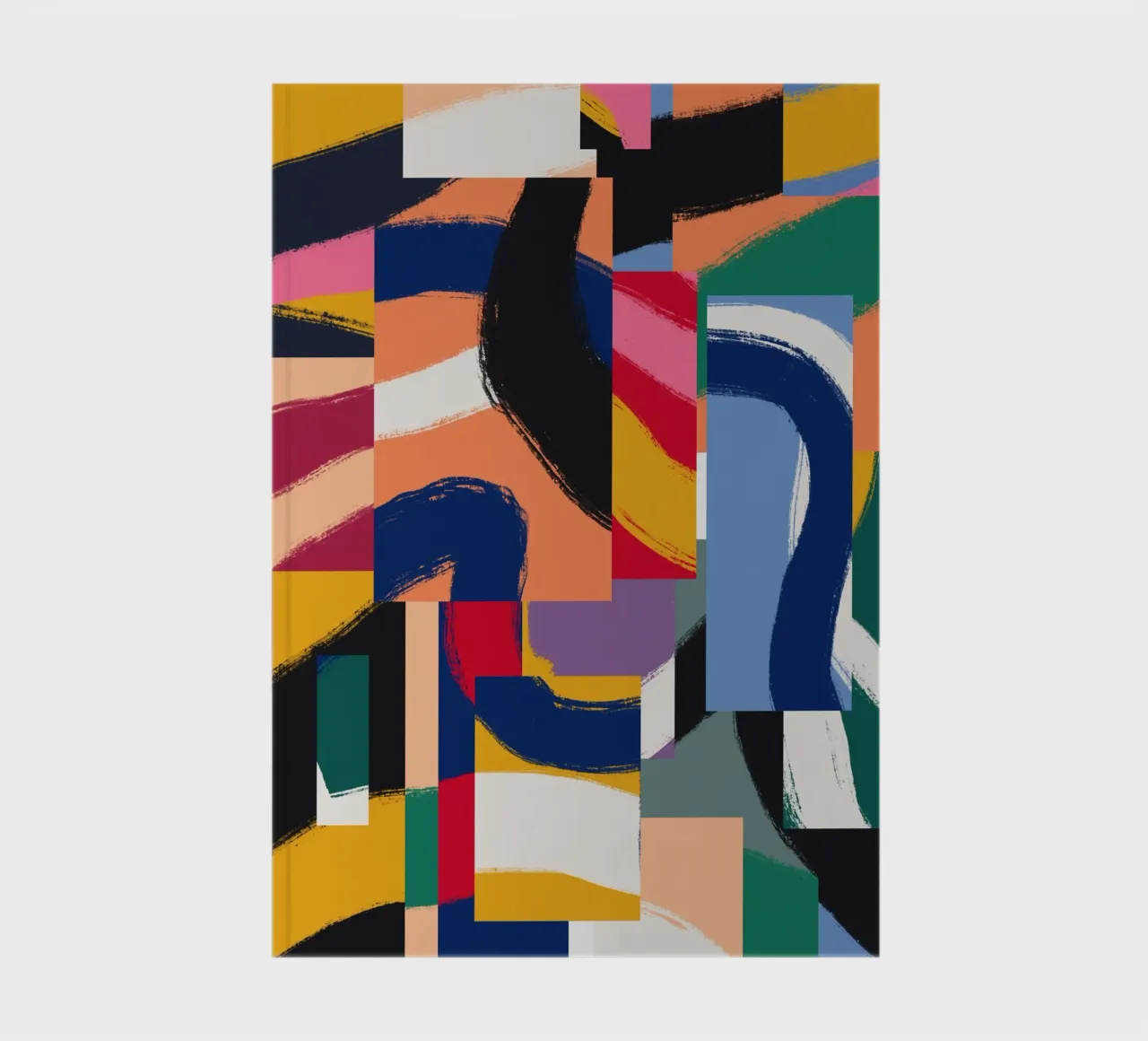 Maximalistisch abstrakt 04 Notizbuch von Little Dean