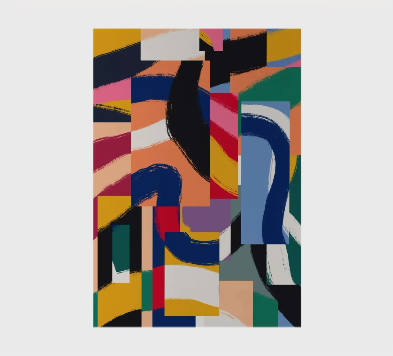 Maximalistisch abstrakt 04 Notizbuch von Little Dean