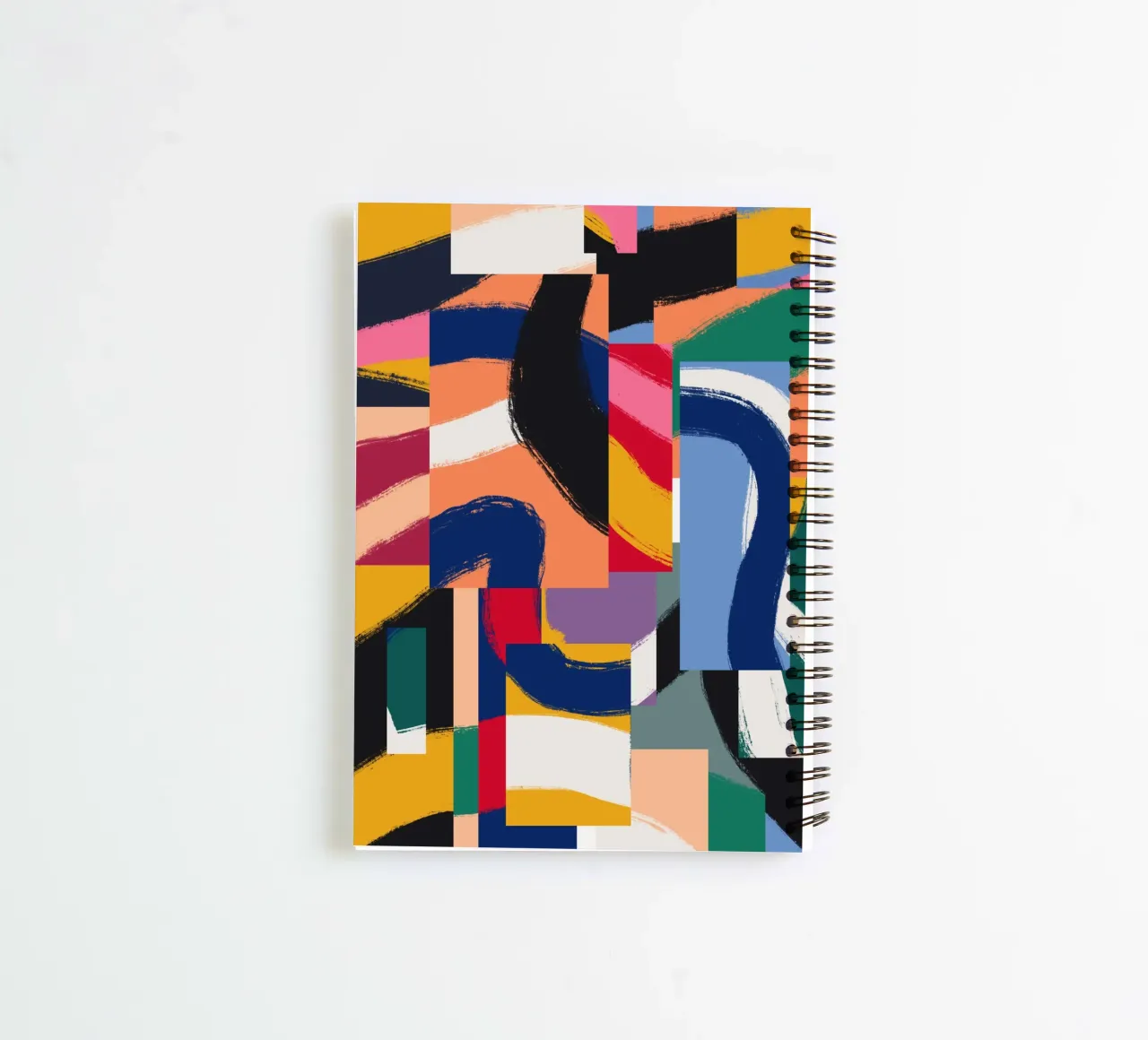 Maximalist abstract 04 spiral notebook by Little Dean