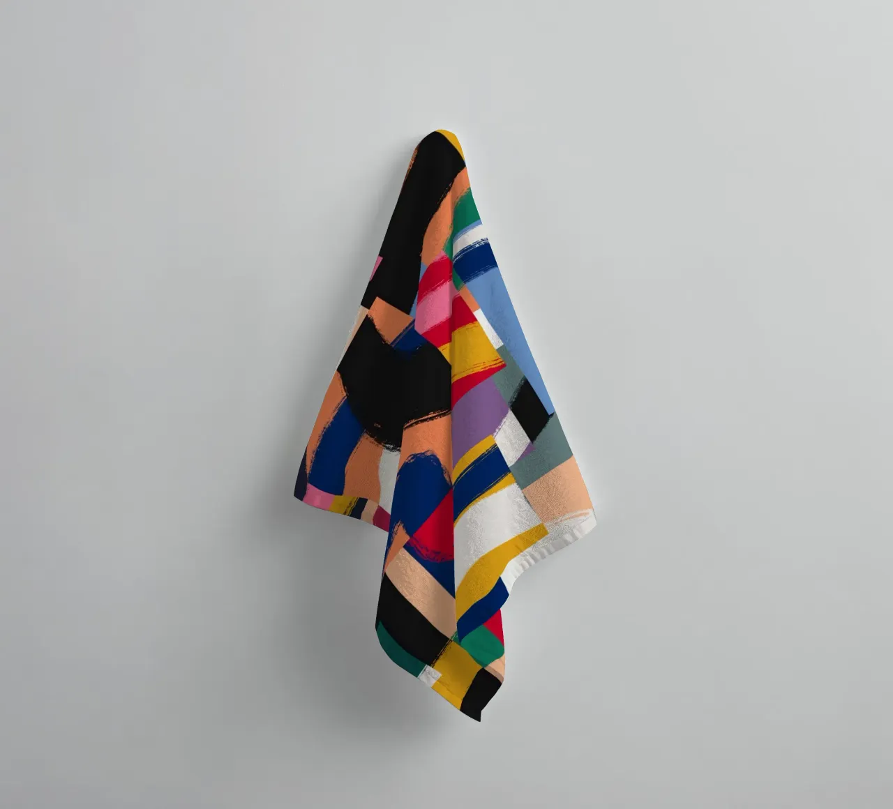Maximalist abstract 04 towel by Little Dean