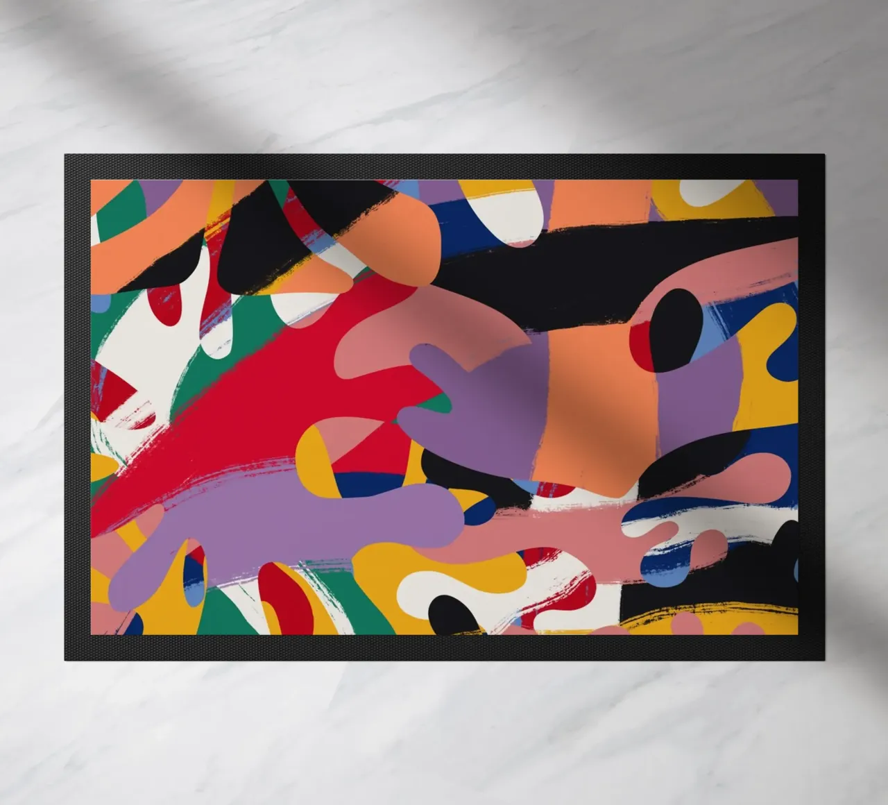 Maximalist abstract 05 doormat by Little Dean