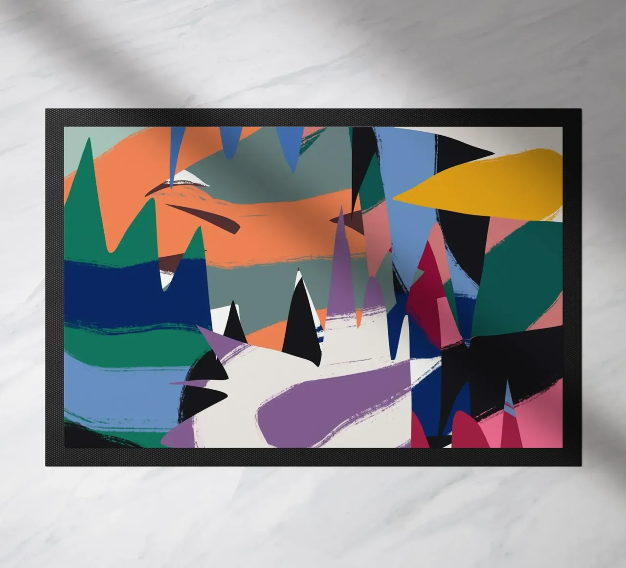 Maximalist abstract 06 doormat by Little Dean