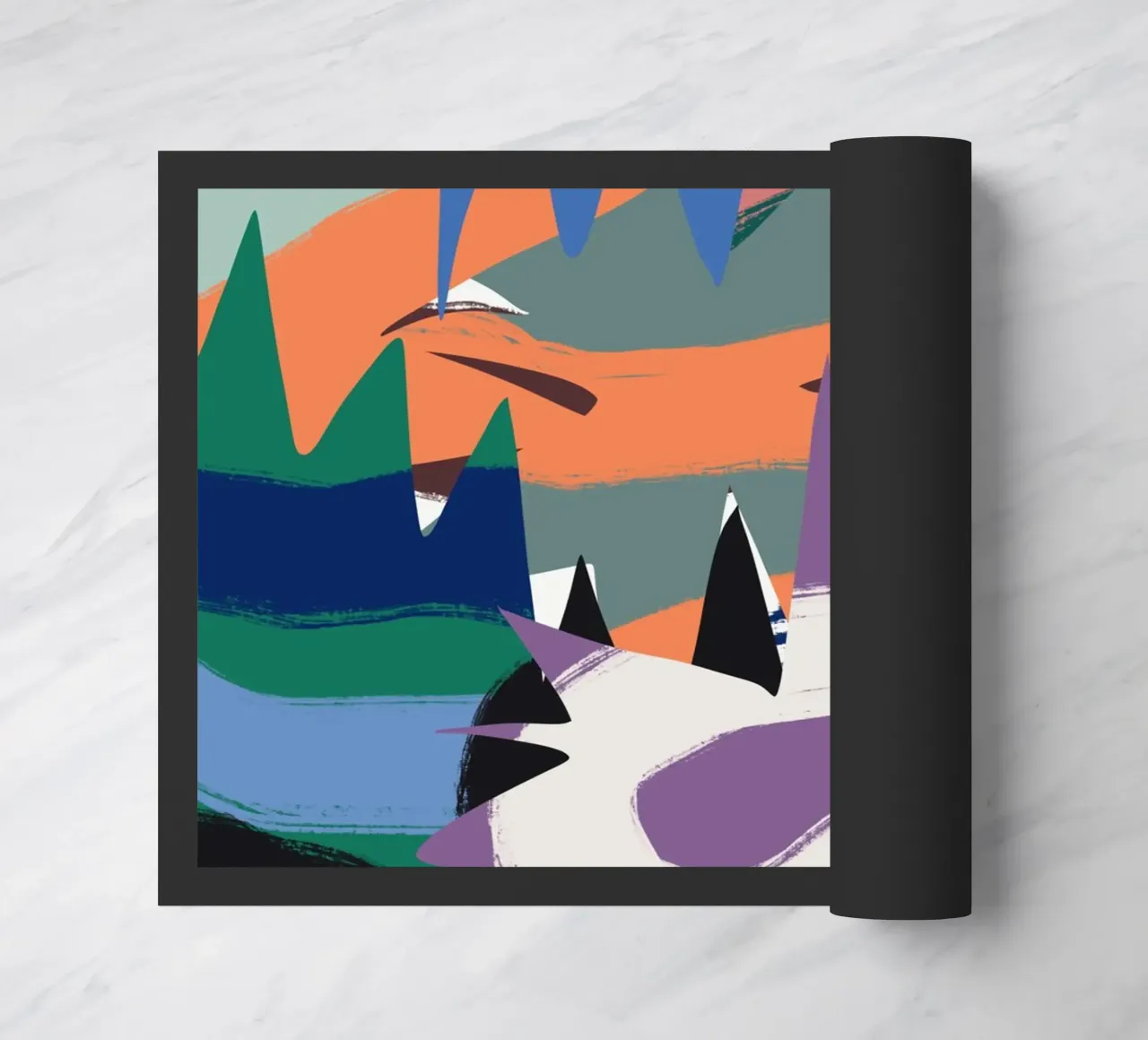 Maximalist abstract 06 doormat by Little Dean