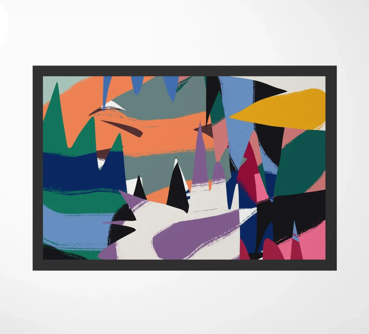 Maximalist abstract 06 doormat by Little Dean