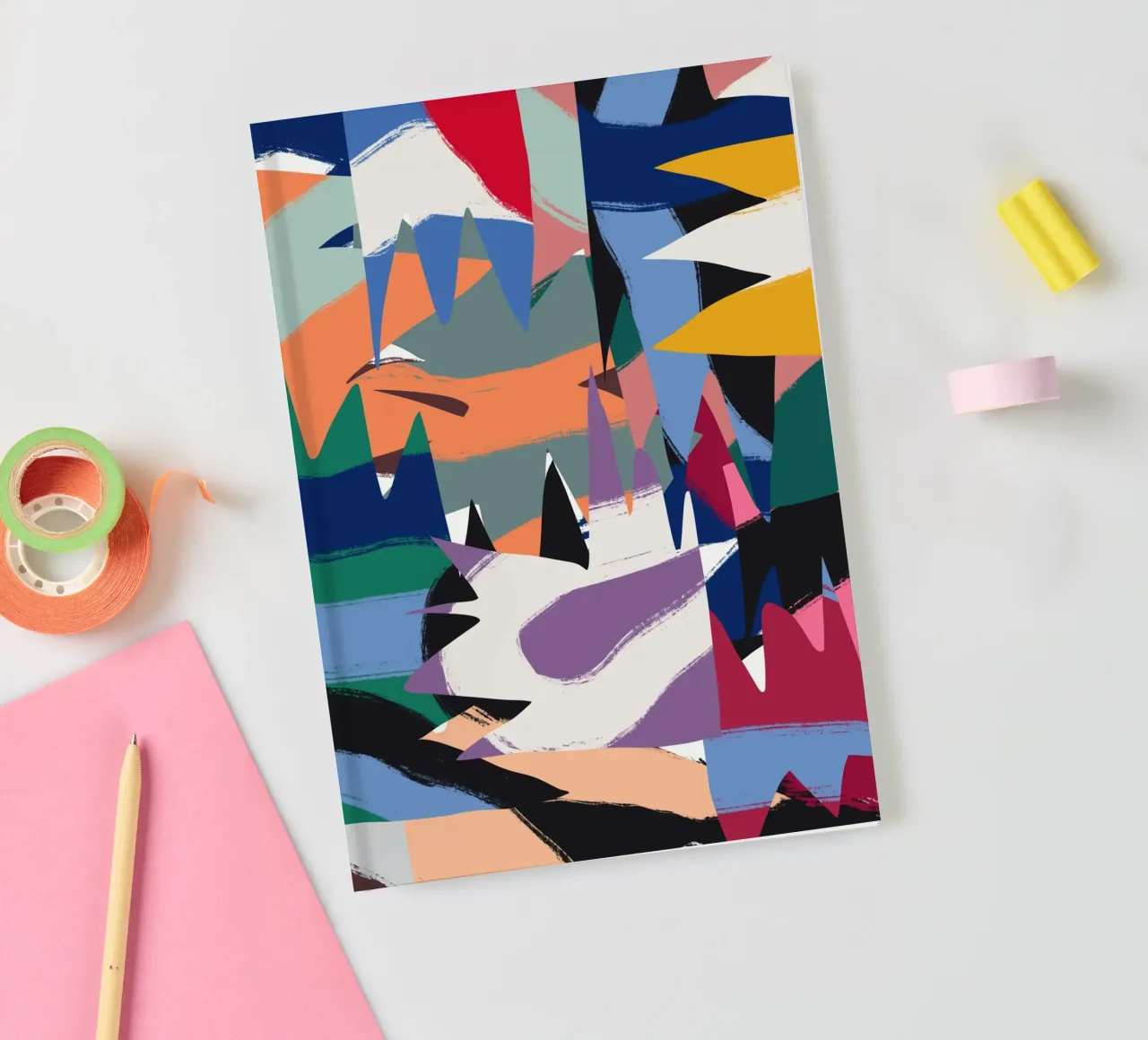 Maximalist abstract 06 notebook by Little Dean
