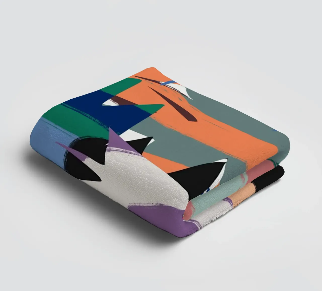 Maximalist abstract 06 towel by Little Dean