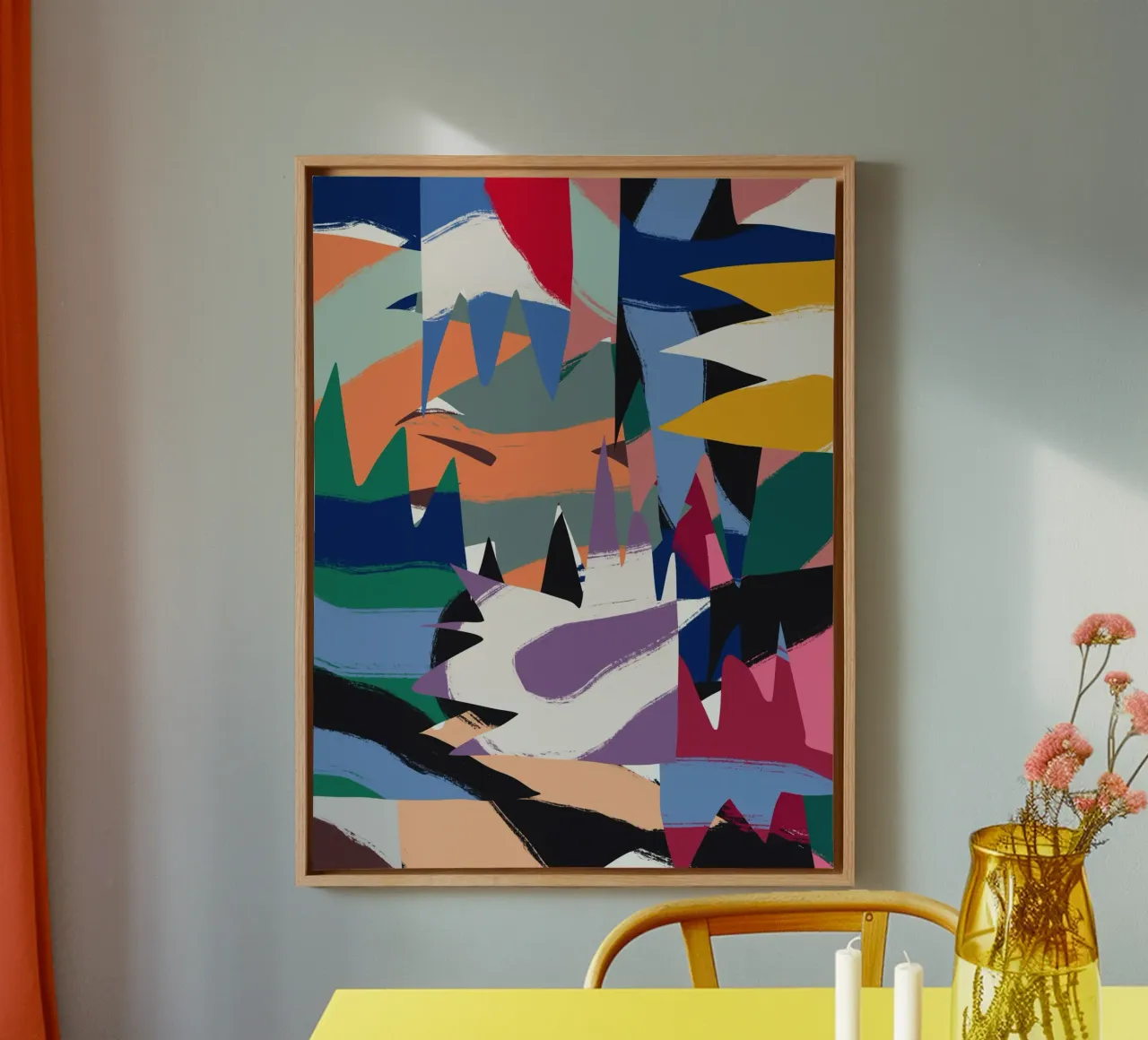 Maximalist abstract 06 canvas by Little Dean