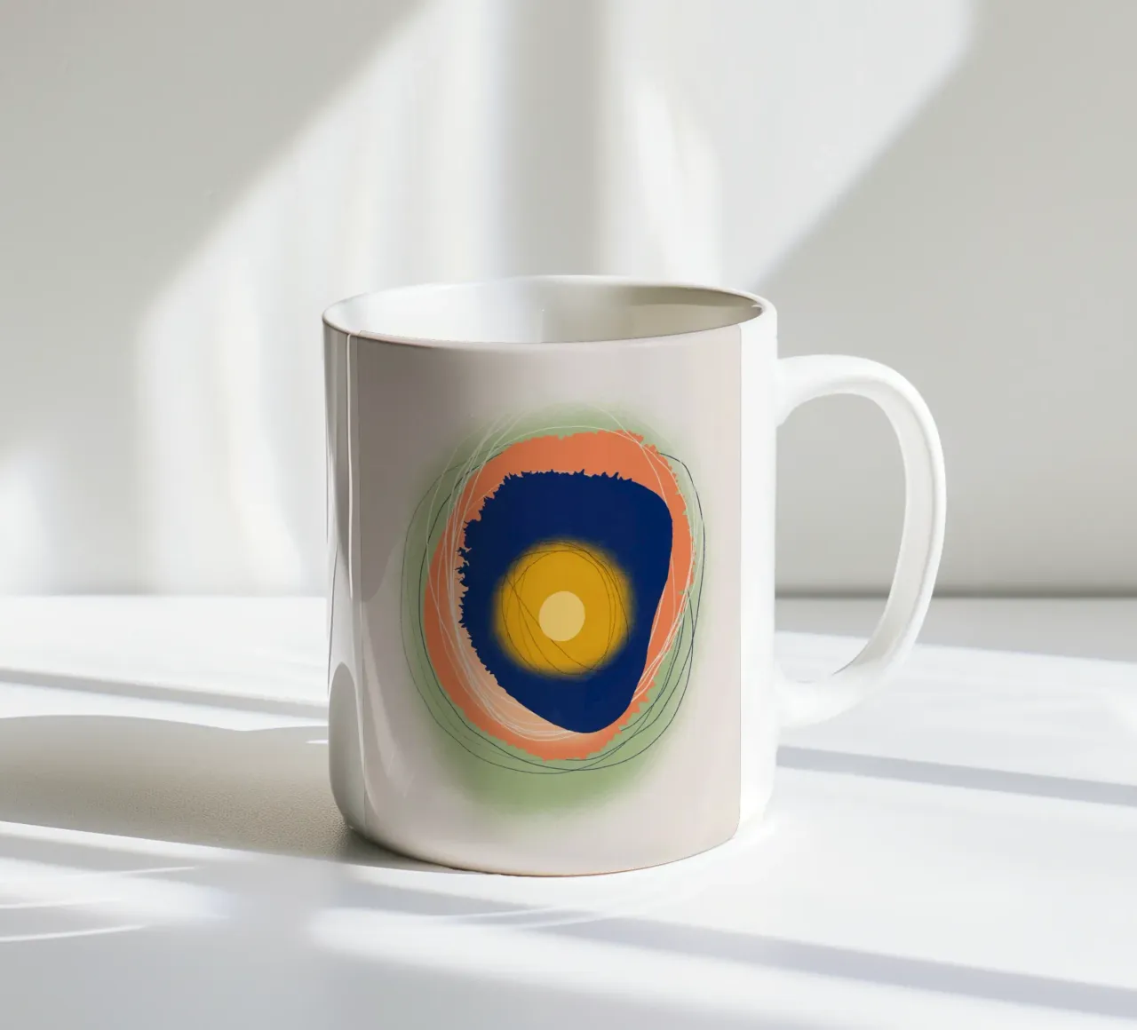 Composizione cosmica 11 tazza in ceramica da Little Dean