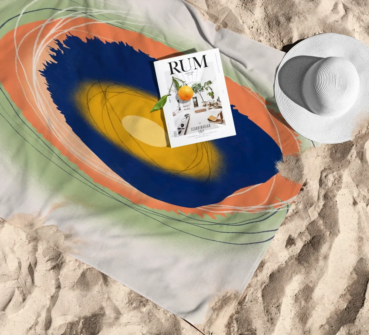 Cosmic composition 11 beach towel by Little Dean