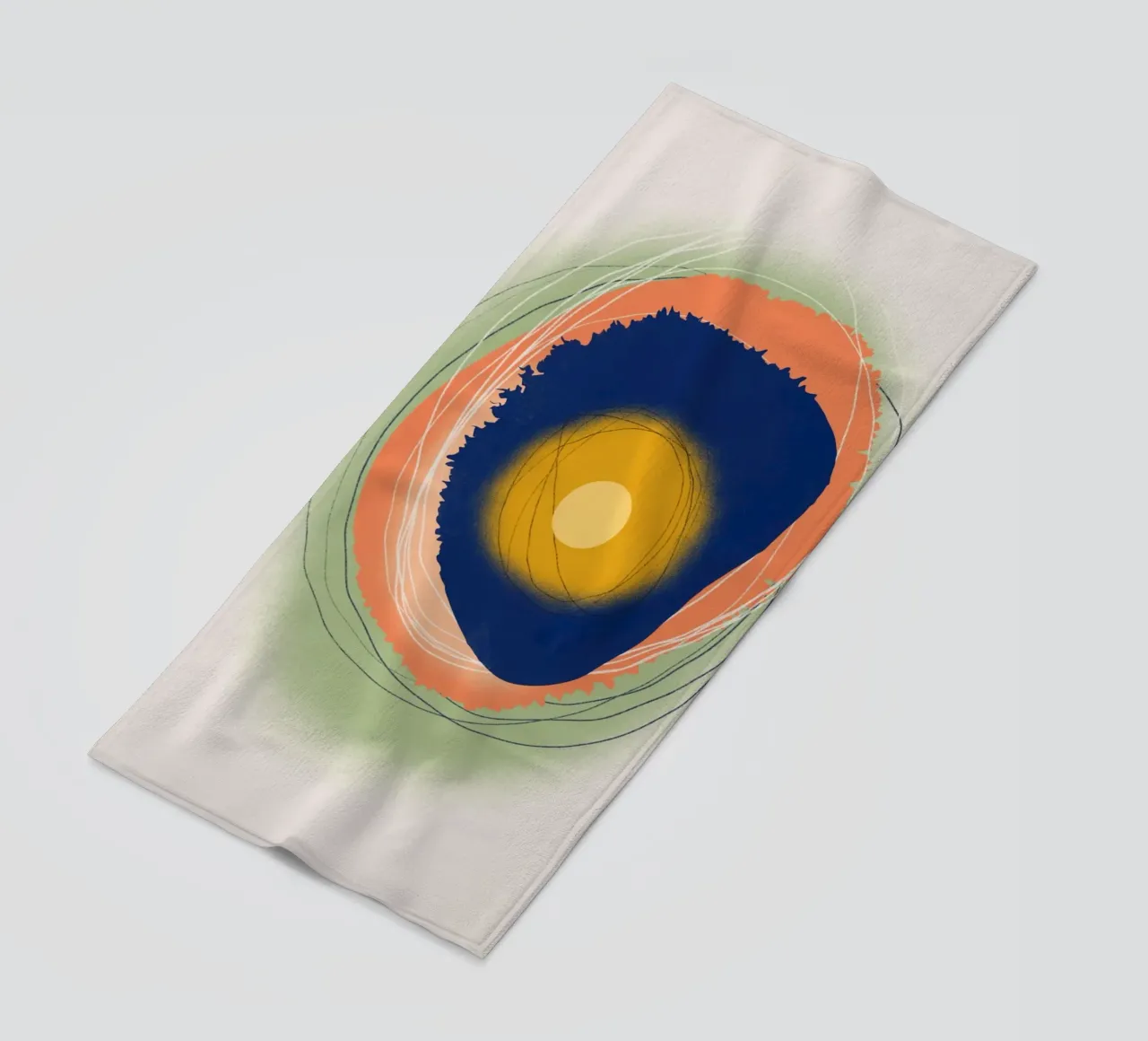 Cosmic composition 11 beach towel by Little Dean