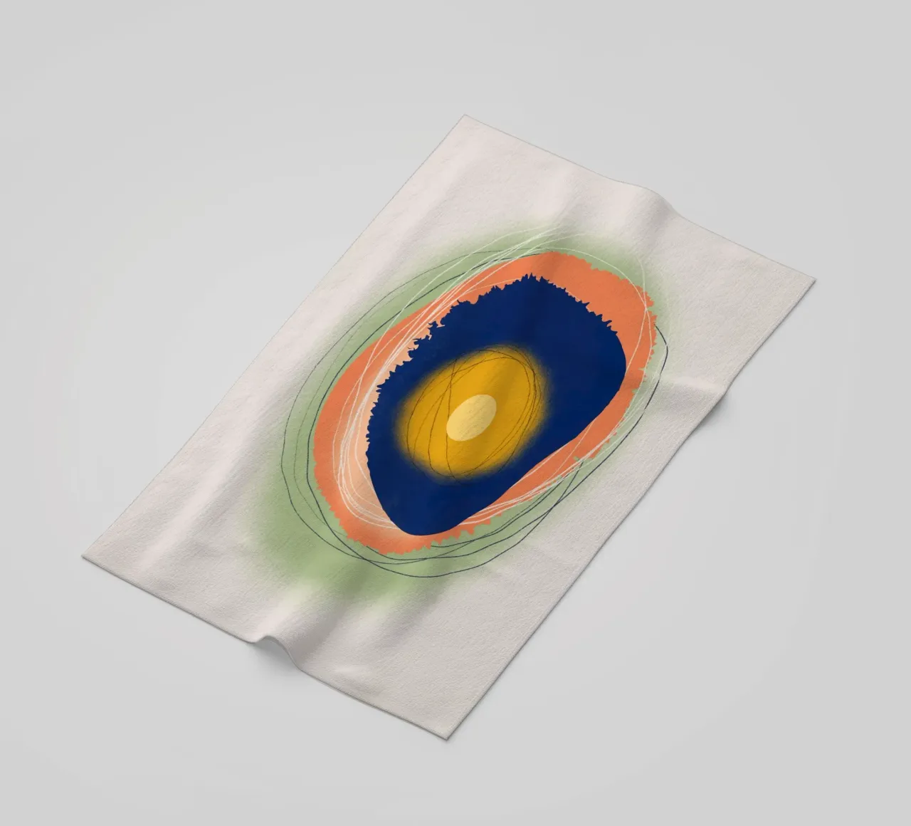 Cosmic composition 11 beach towel by Little Dean