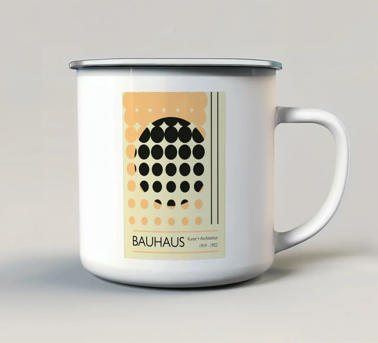 Bauhaus manifesto 1919 - 1922 tazza in smalto da LaylaOzHome