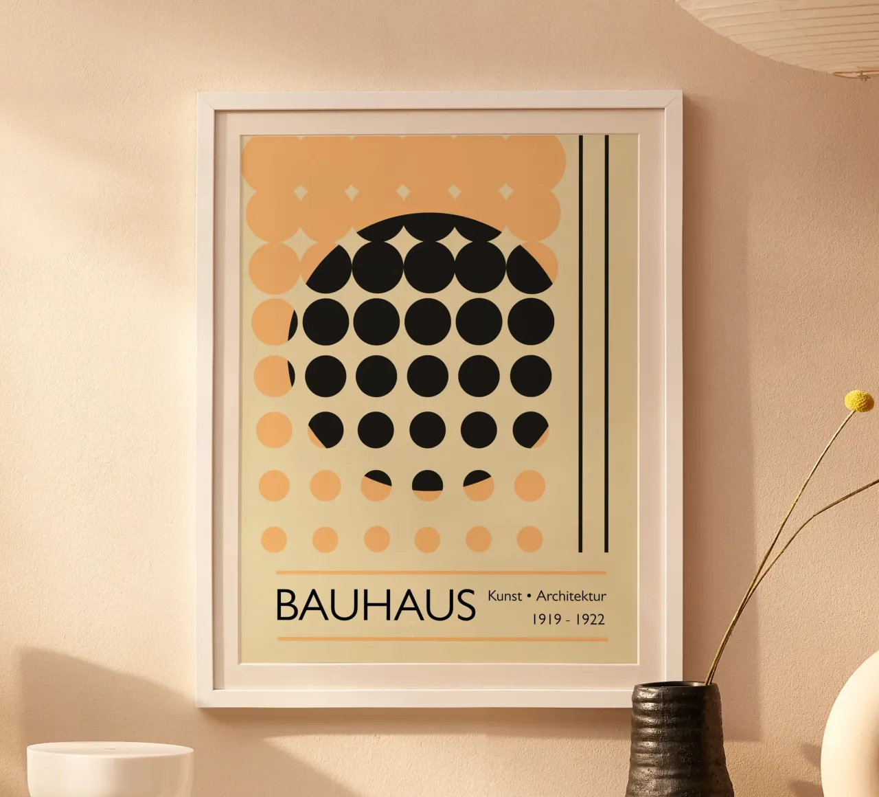 Bauhaus manifesto 1919 - 1922 poster con telaio in plastica da LaylaOzHome