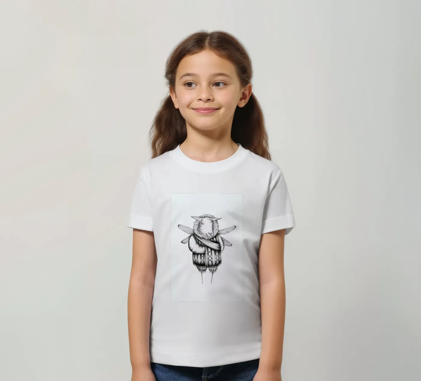 Sheep kinder t-shirt van Maria Vdovichenko