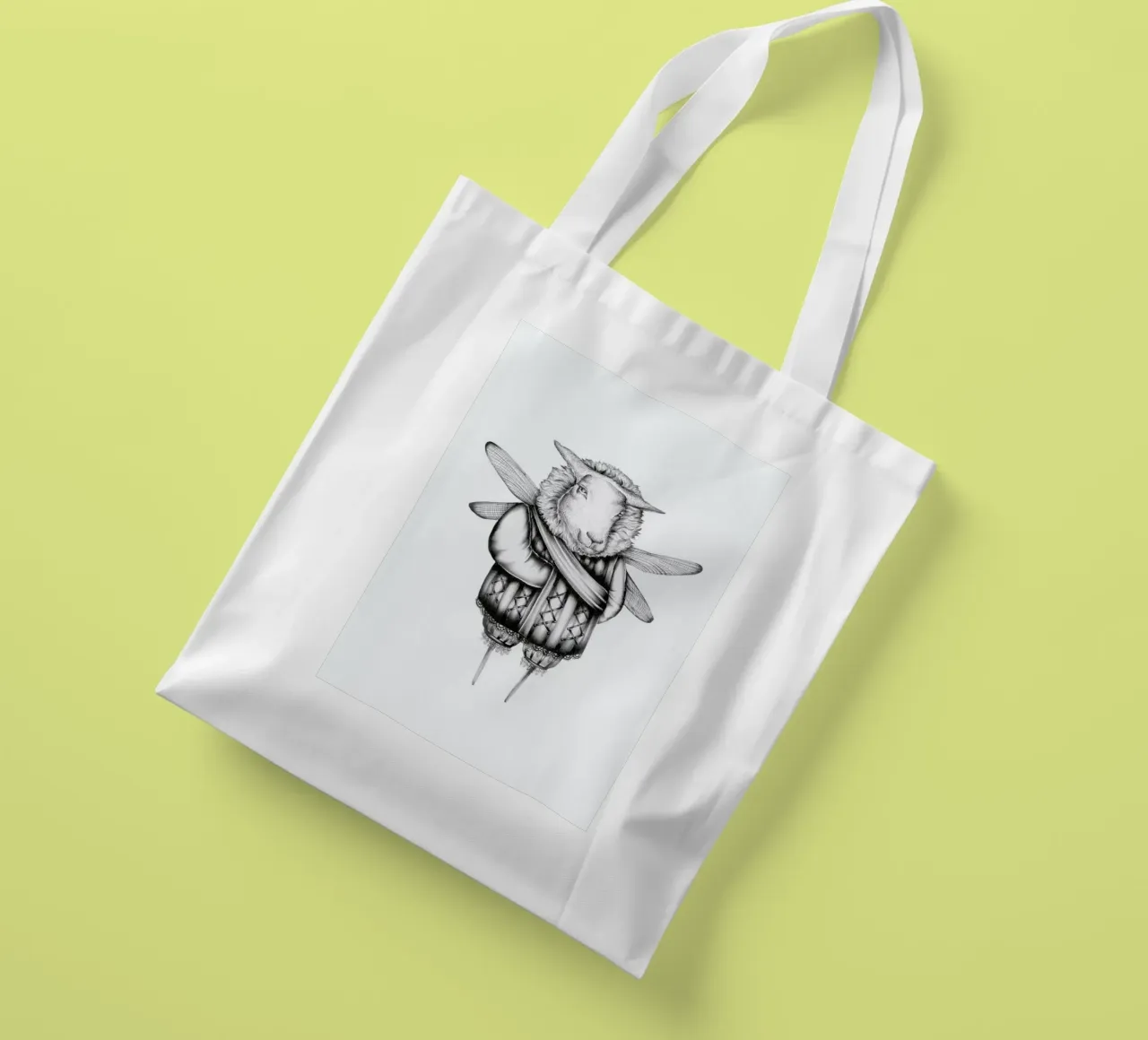 Sheep borsa in juta da Maria Vdovichenko