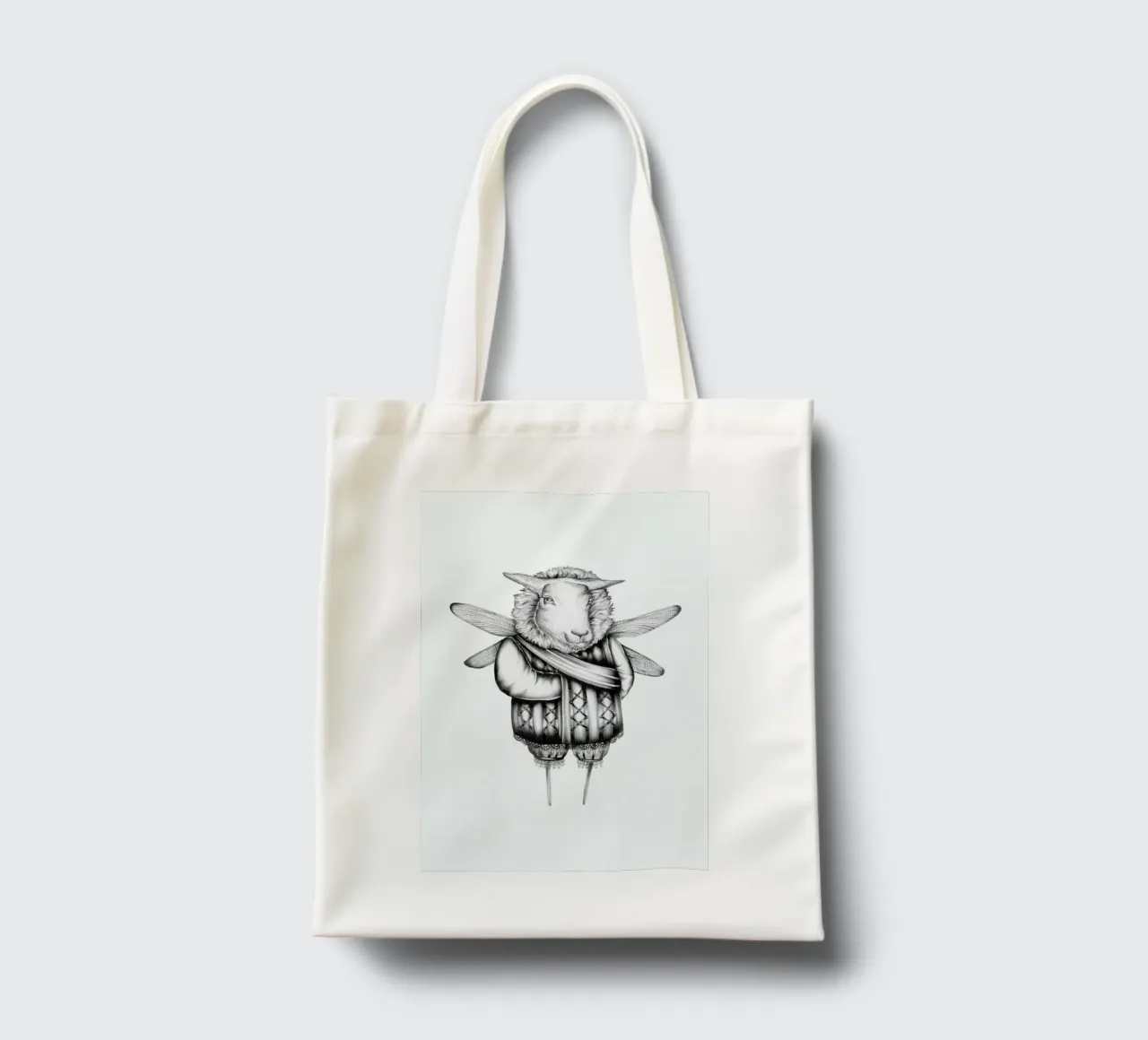 Sheep borsa in juta da Maria Vdovichenko