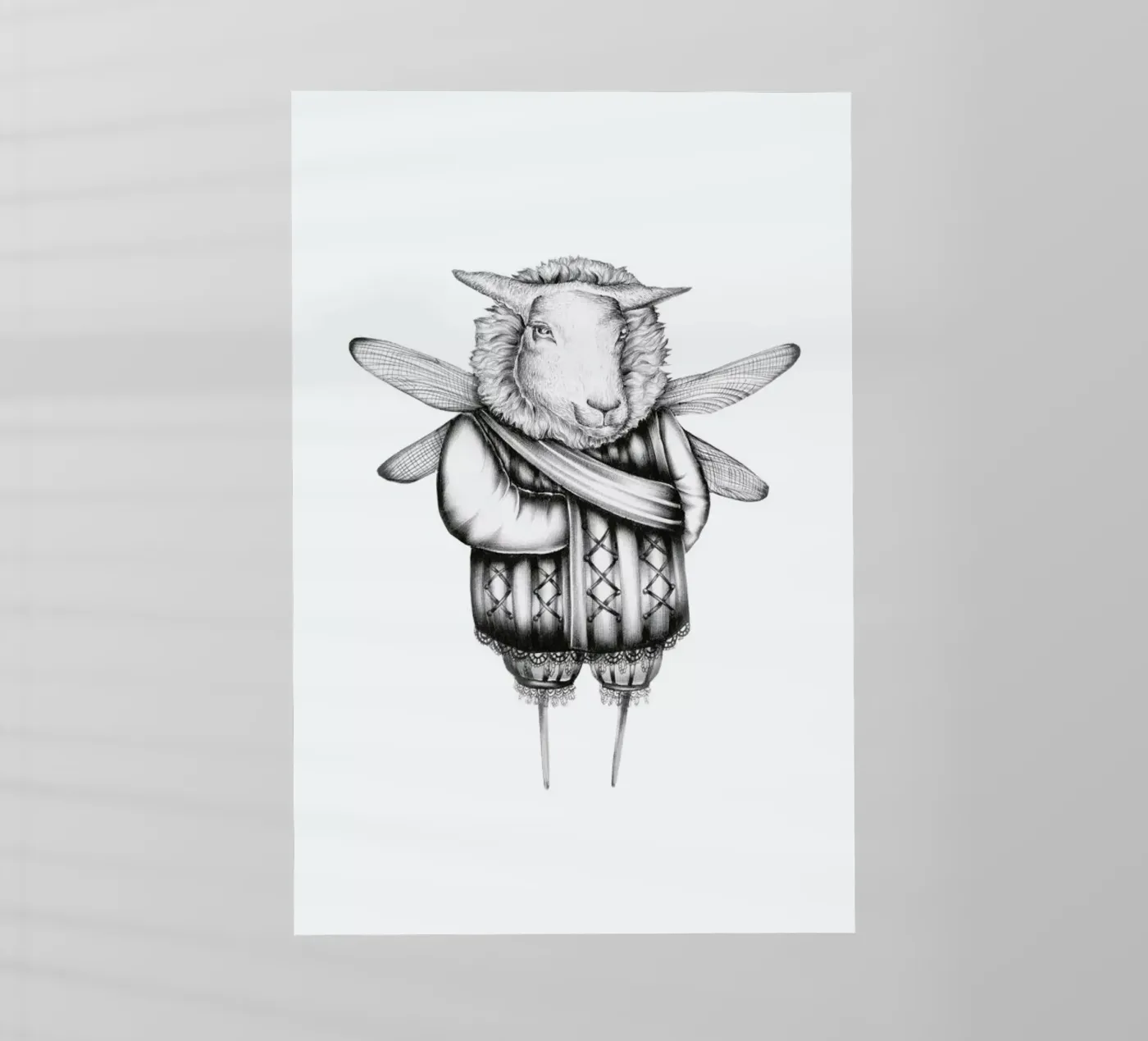 Sheep pellicola backlit da Maria Vdovichenko