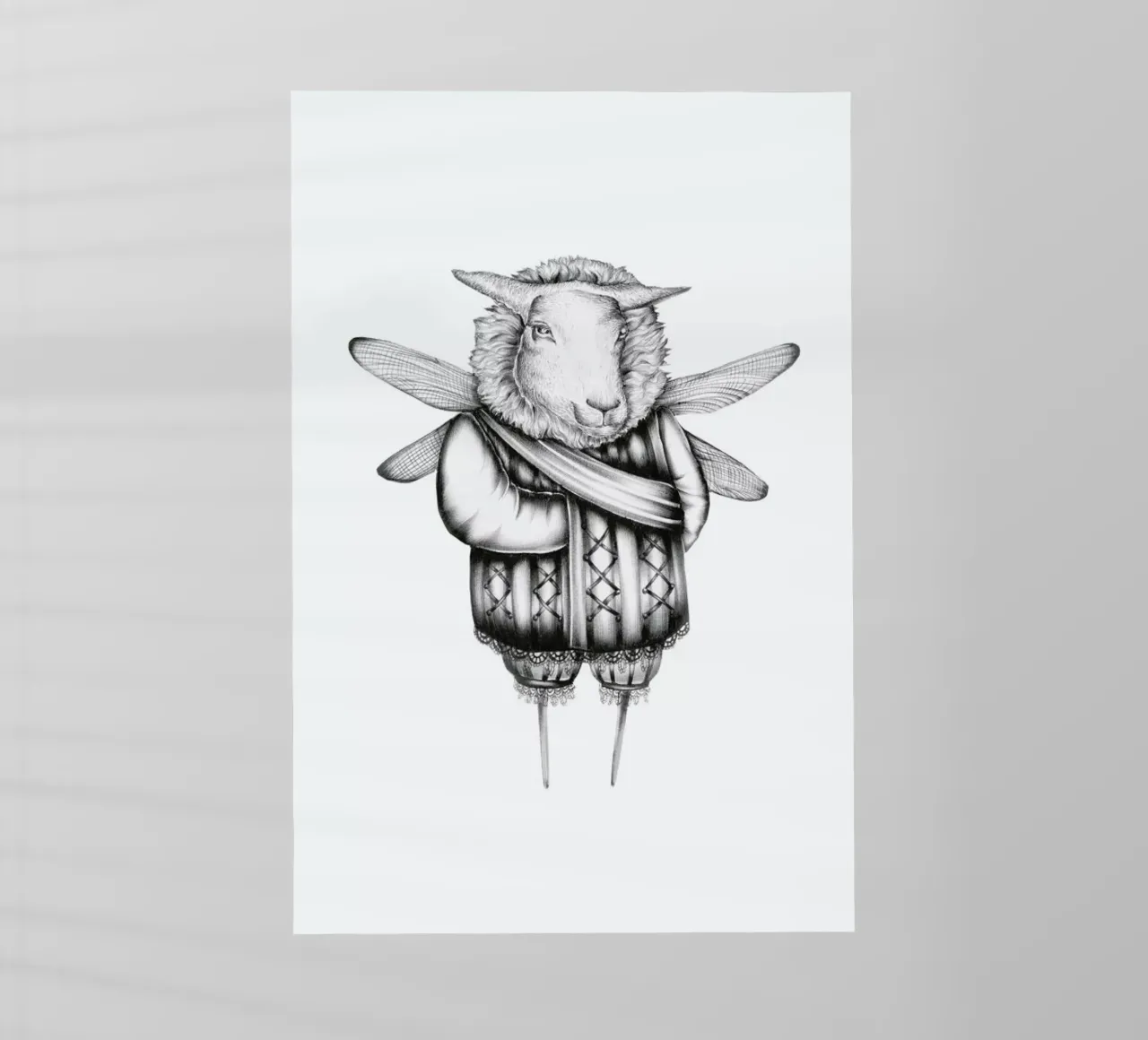 Sheep pellicola backlit da Maria Vdovichenko