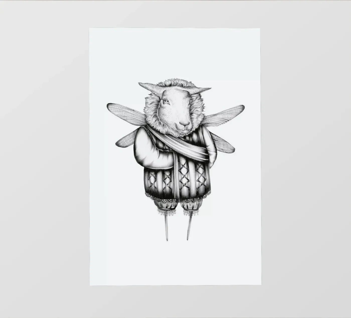 Sheep pellicola backlit da Maria Vdovichenko