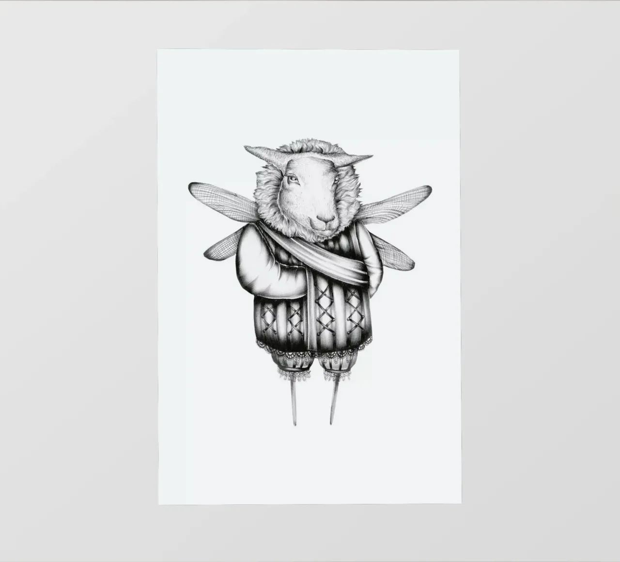 Sheep pellicola backlit da Maria Vdovichenko