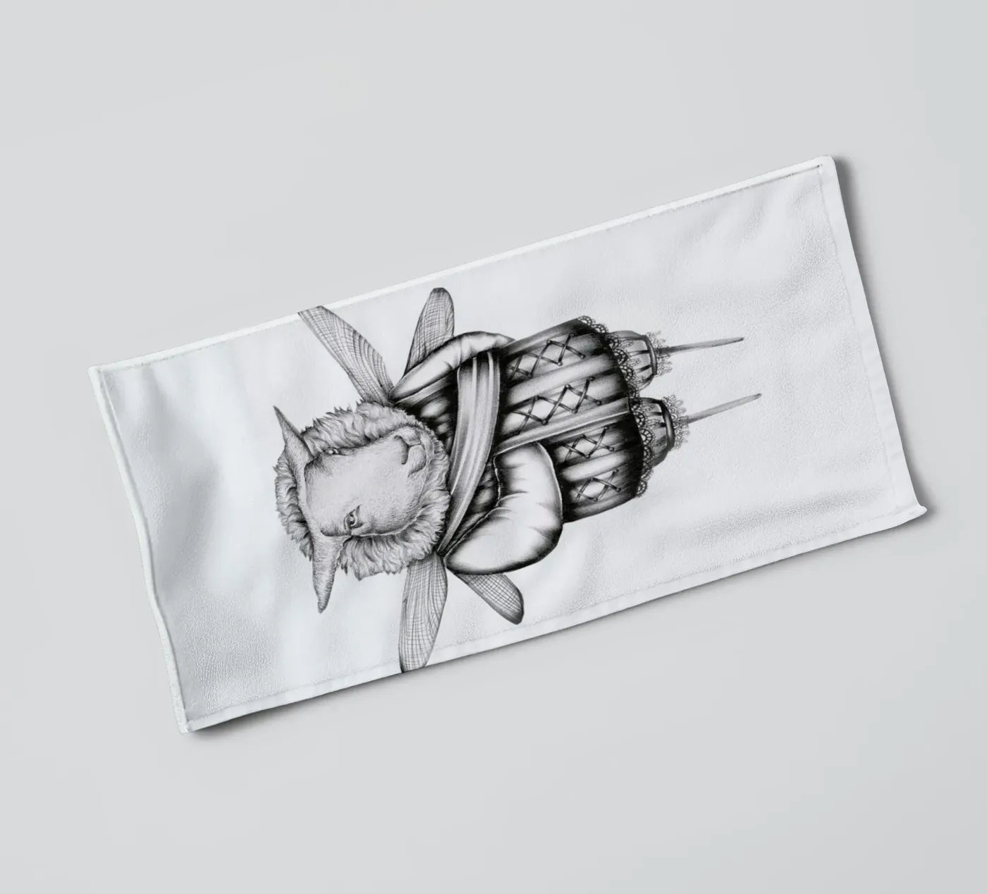 Sheep towel by Maria Vdovichenko